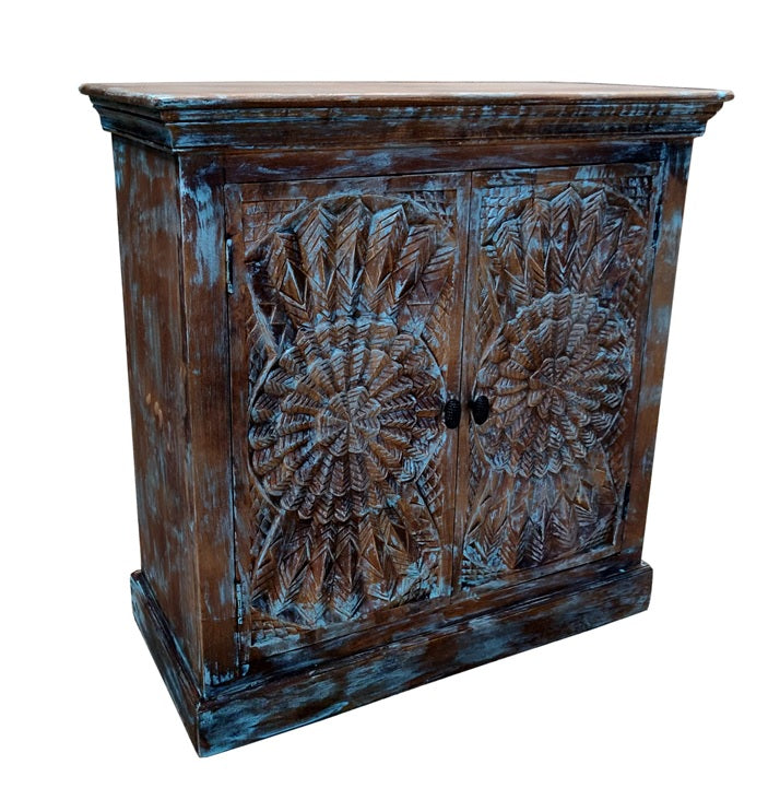 Annika Wooden Carved Cabinet