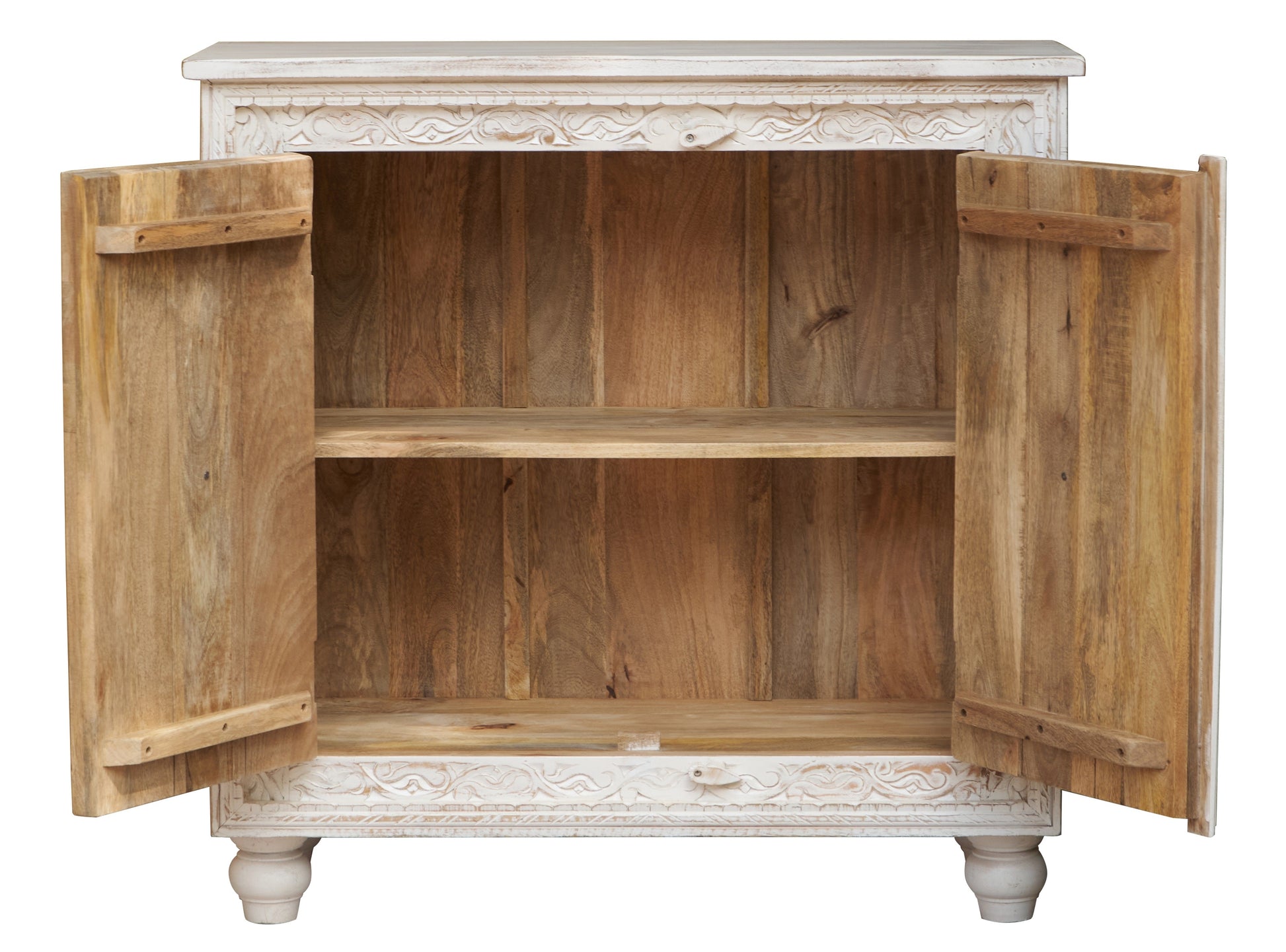 Levio Carved Wooden Cabinet