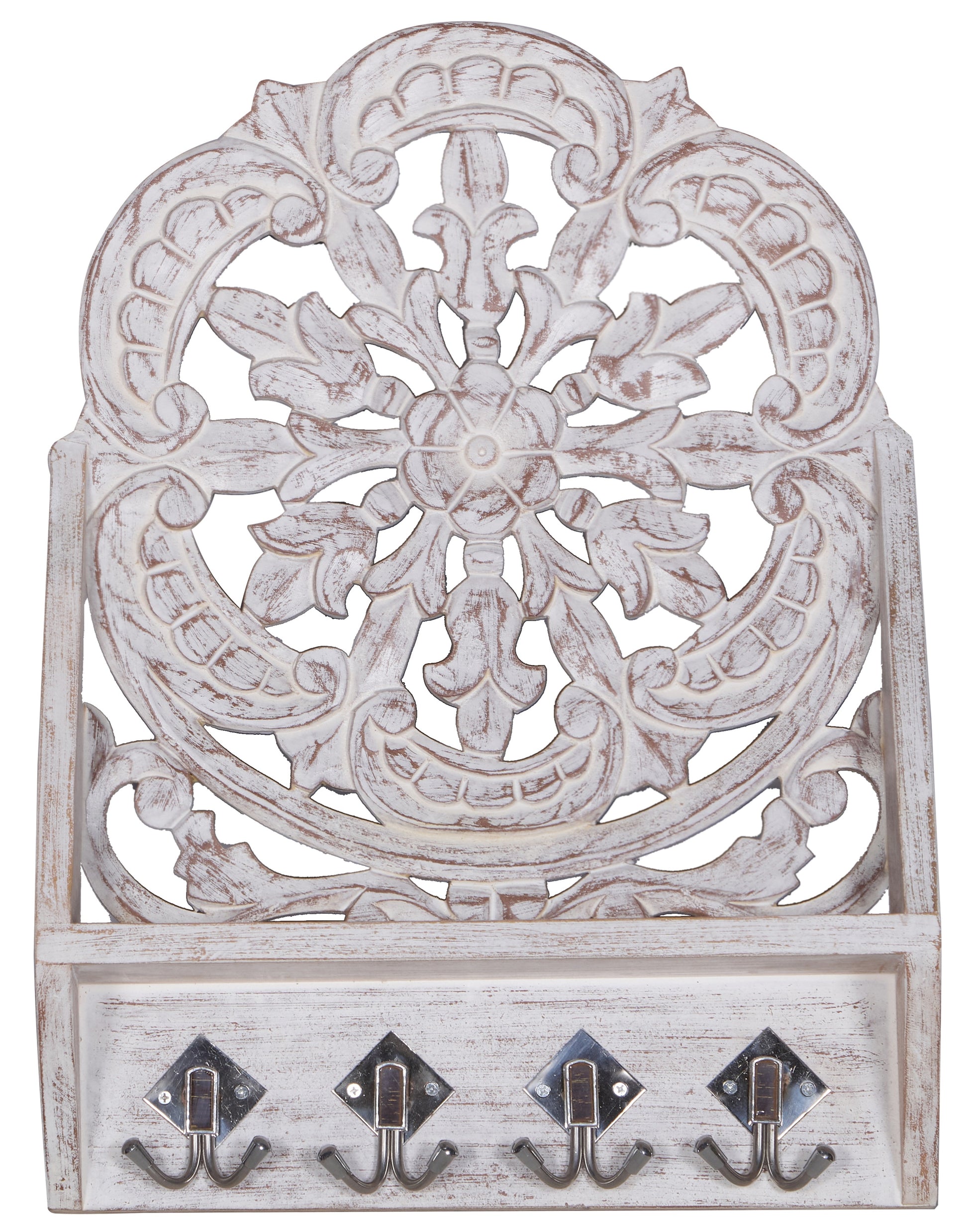 Liam Hand Carved Wall Shelf