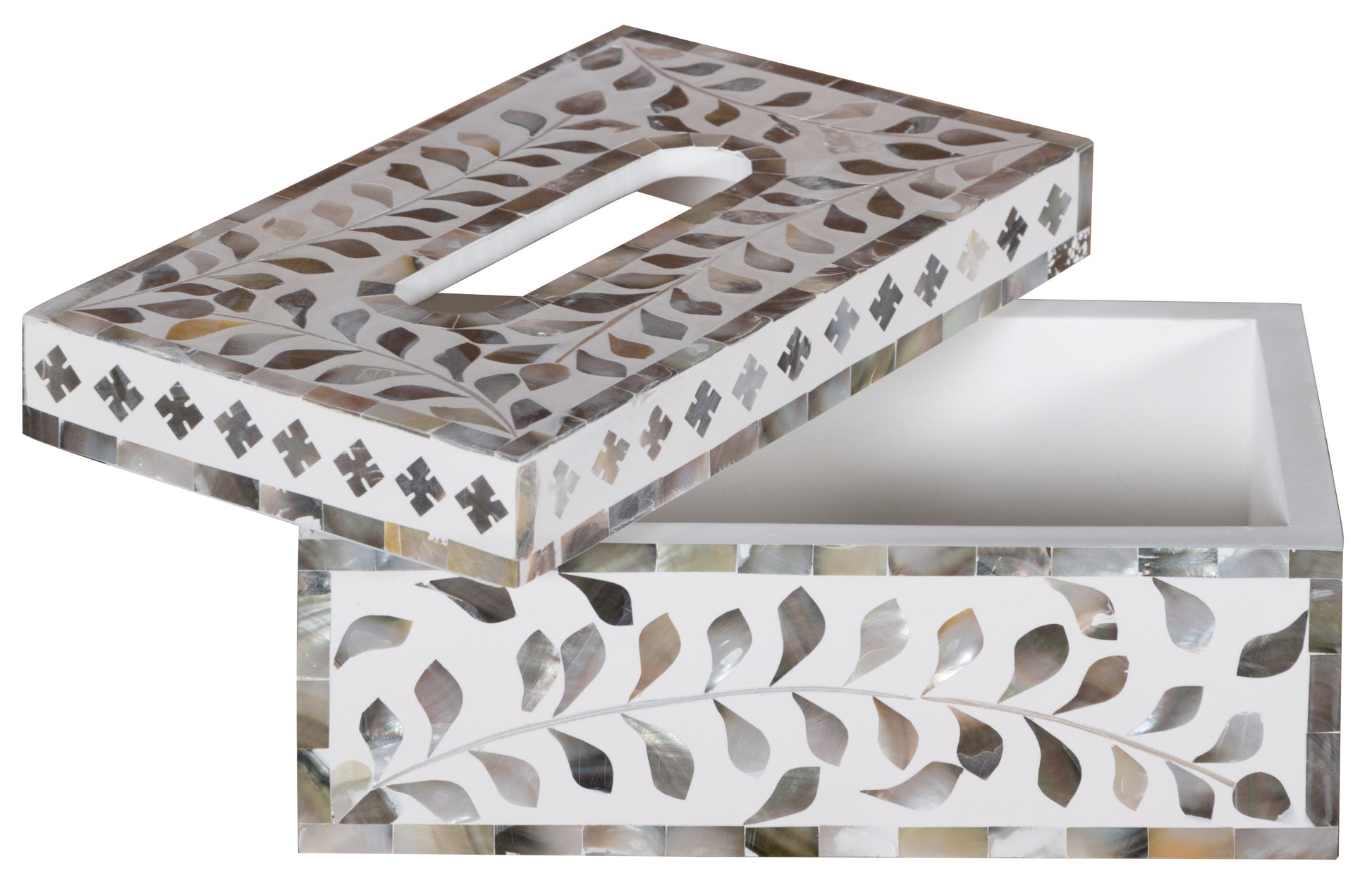 Maira Mother of Pearl Inlay Tissue Box