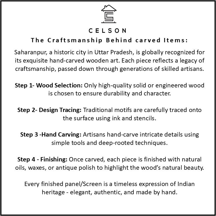 Liza Carved Wall Panel White