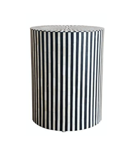 Ava Bone Inlay Stool