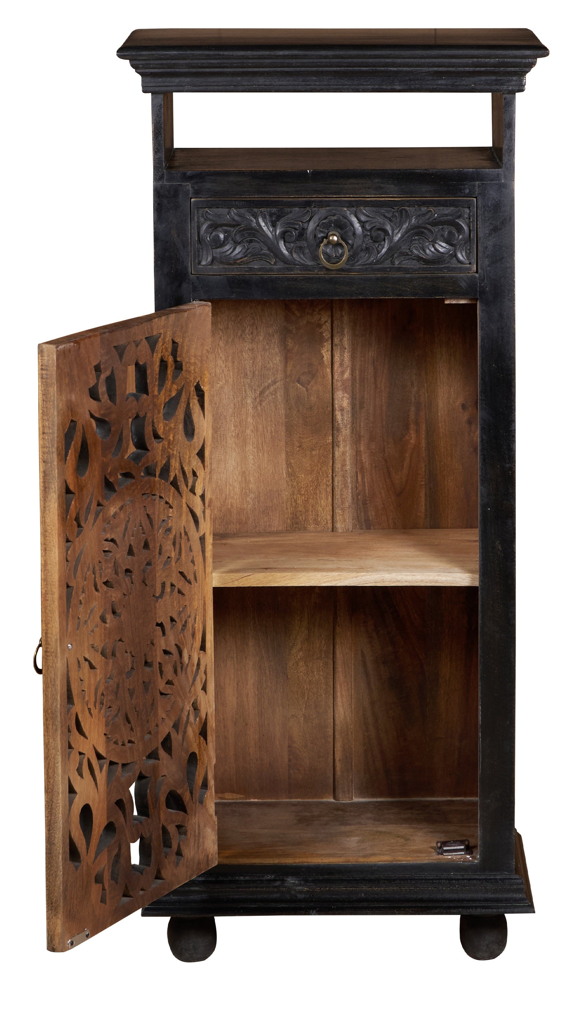 Melora Carved Wooden Chest