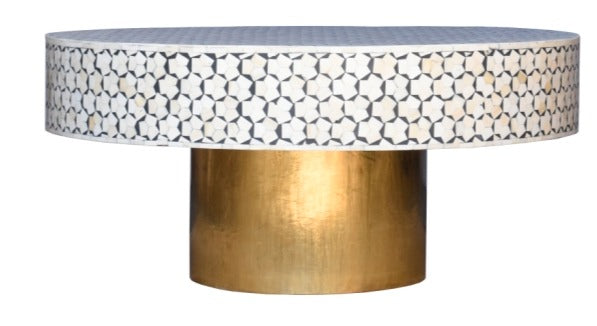 Chrissy Bone Inlay Coffee Table
