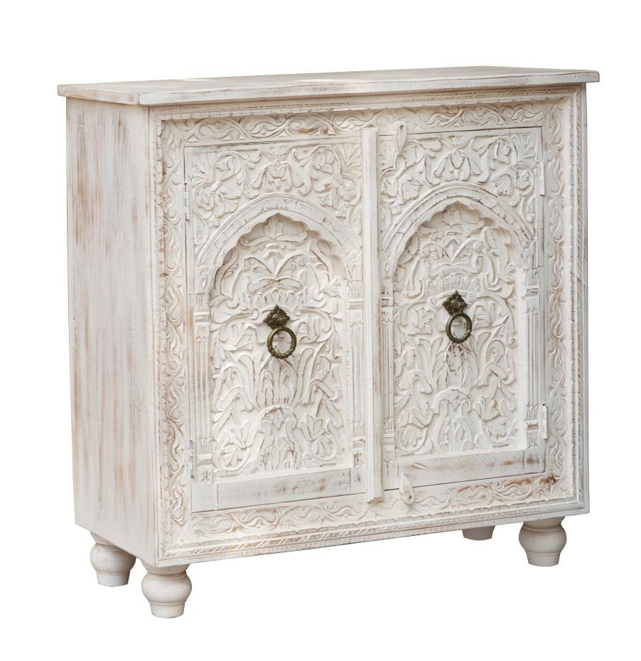 Levio Carved Wooden Cabinet