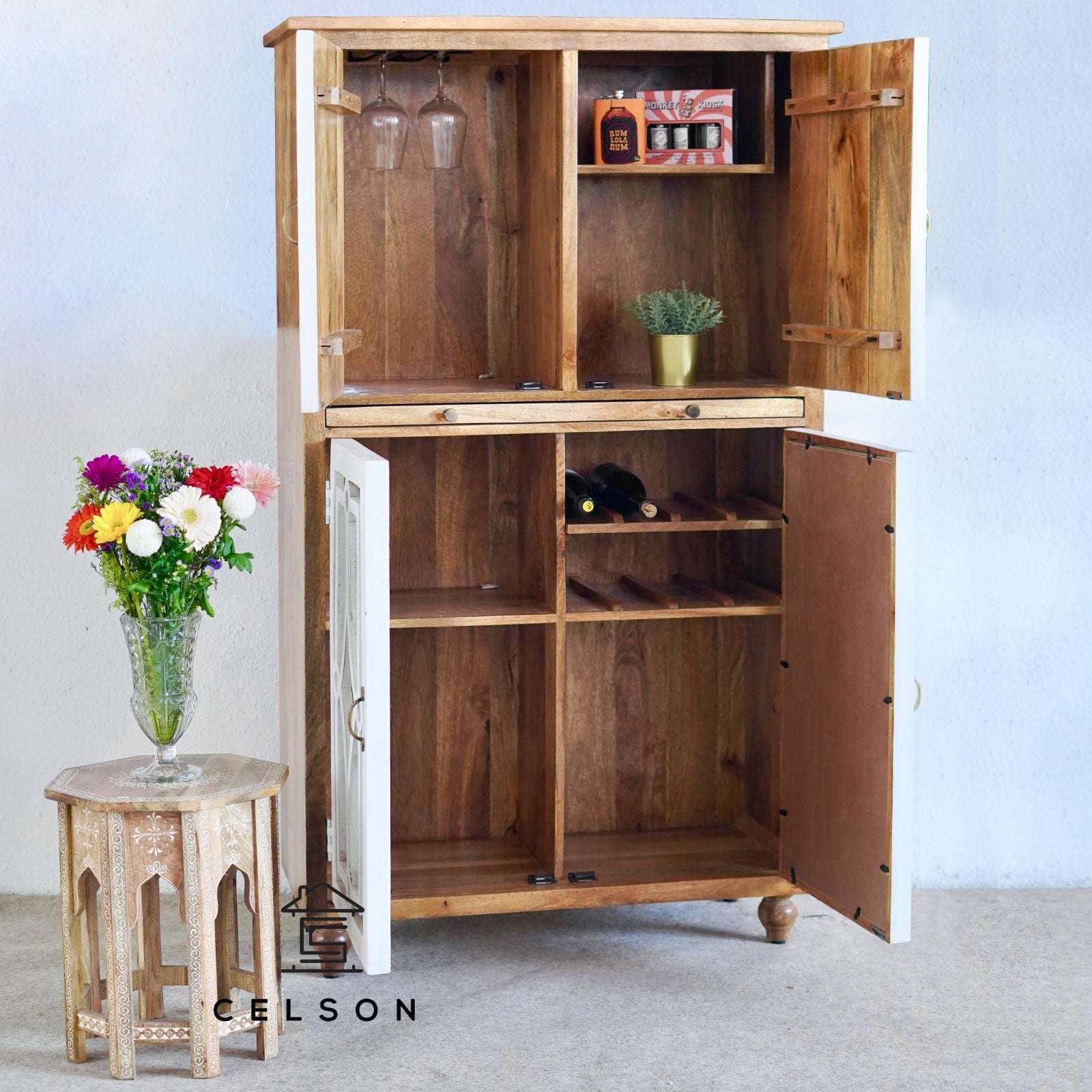 Neil Wooden Bar Cabinet