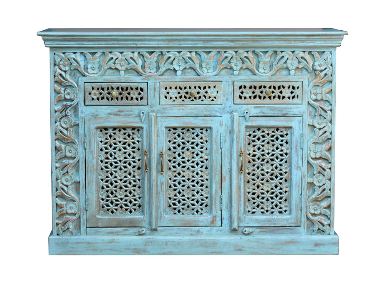 Amora Hand Carved Wooden Sideboard