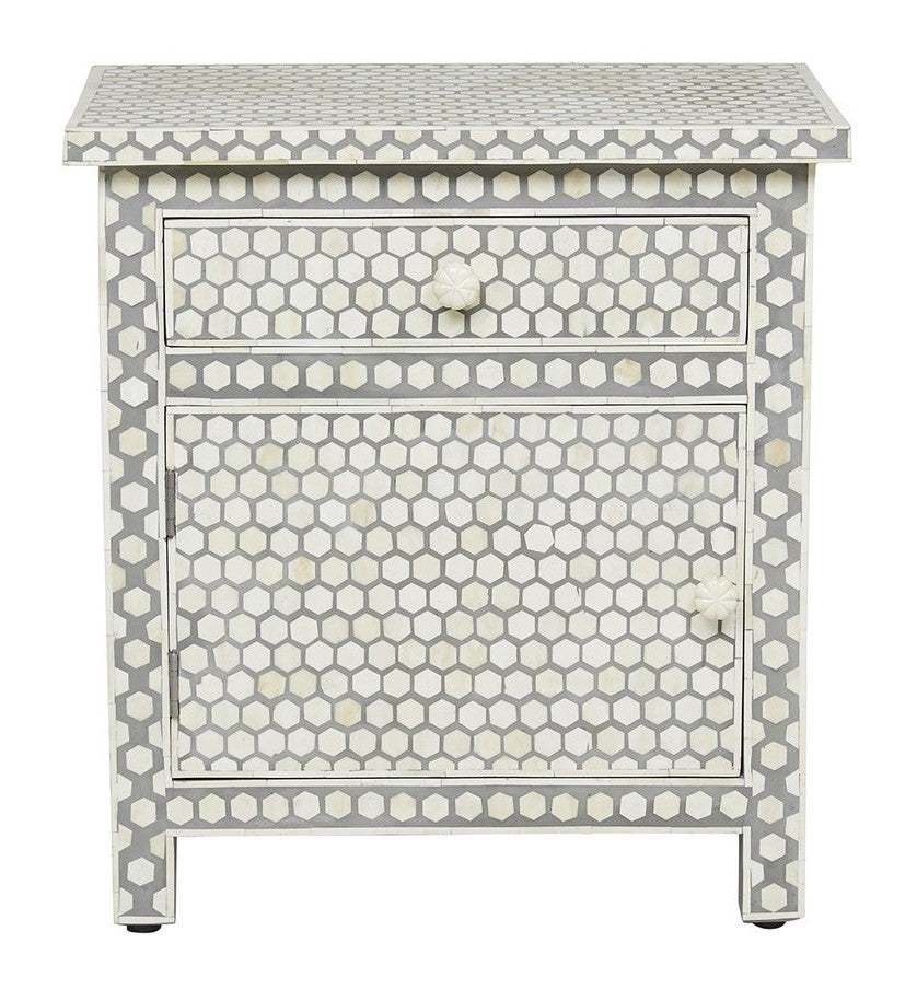 Amma Bone Inlay Bedside