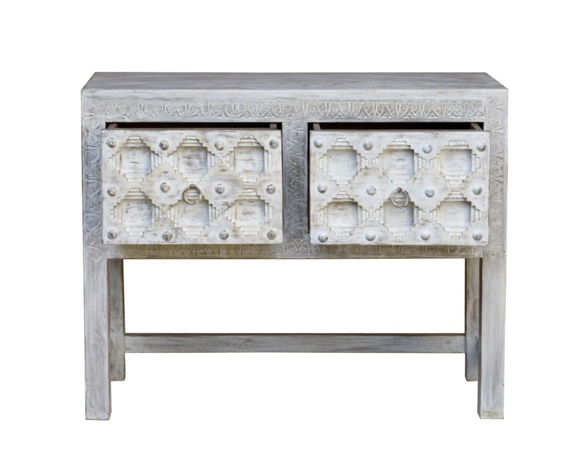 Allison Wooden Hand Carved Console Table