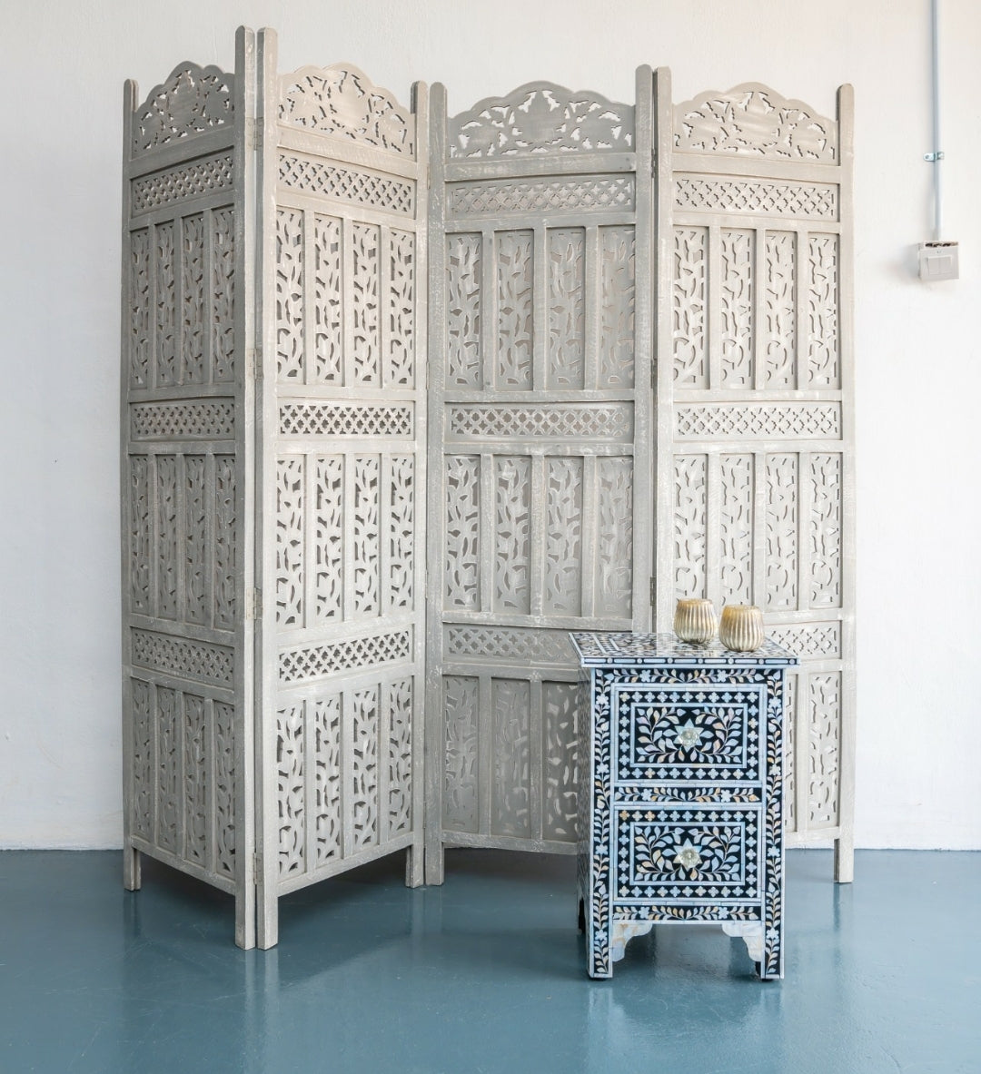 Lois Carved Room Divider