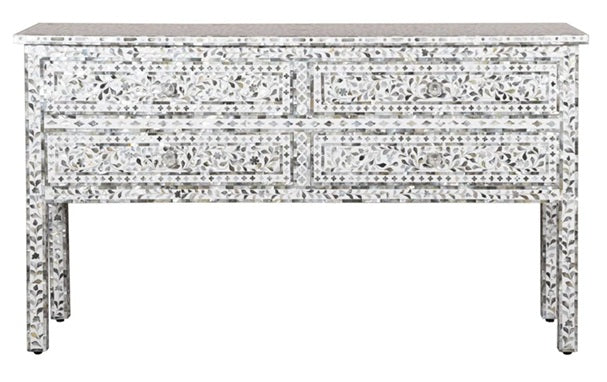 Peter Mother of Pearl Inlay Console Table