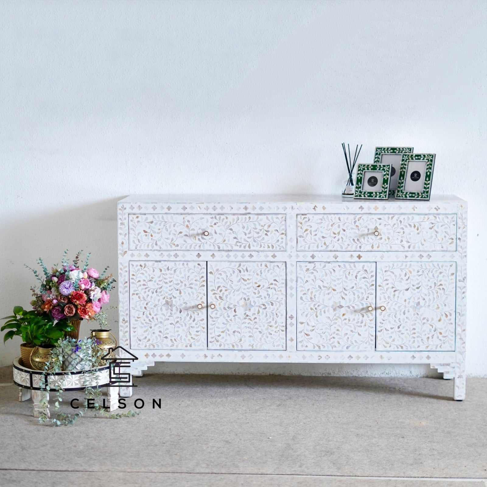 Niel Mother of pearl Inlay Sideboard