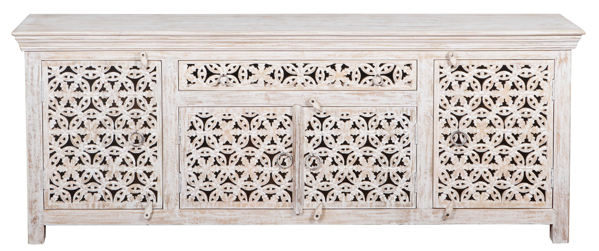 Robbie Carved Wooden TV Cabinet