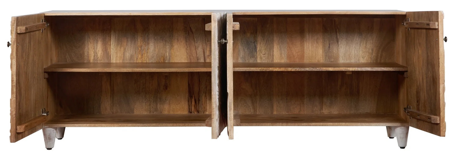 Yuvi Hand Carved Wooden TV Console