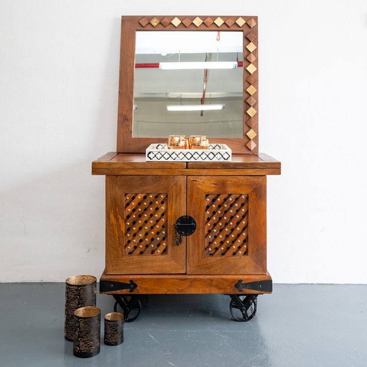 Paulo Wooden Bar Cabinet