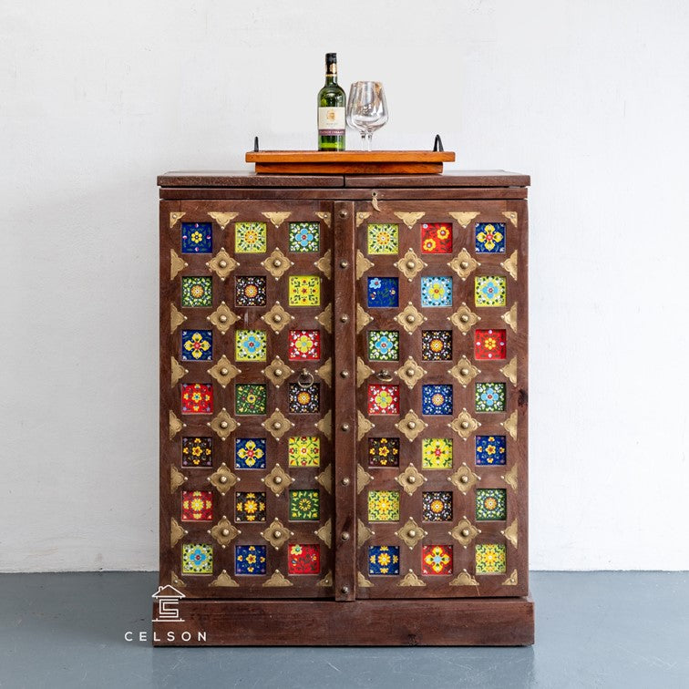 Eva Tile Bar Cabinet