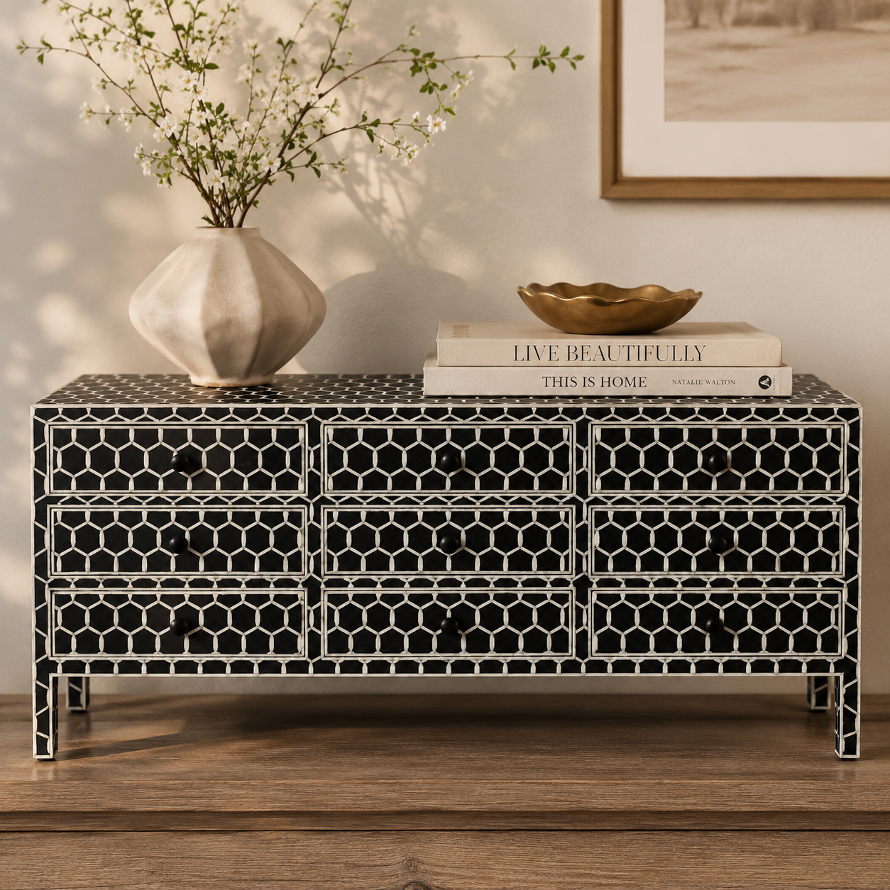 Calynn Bone Inlay Dresser