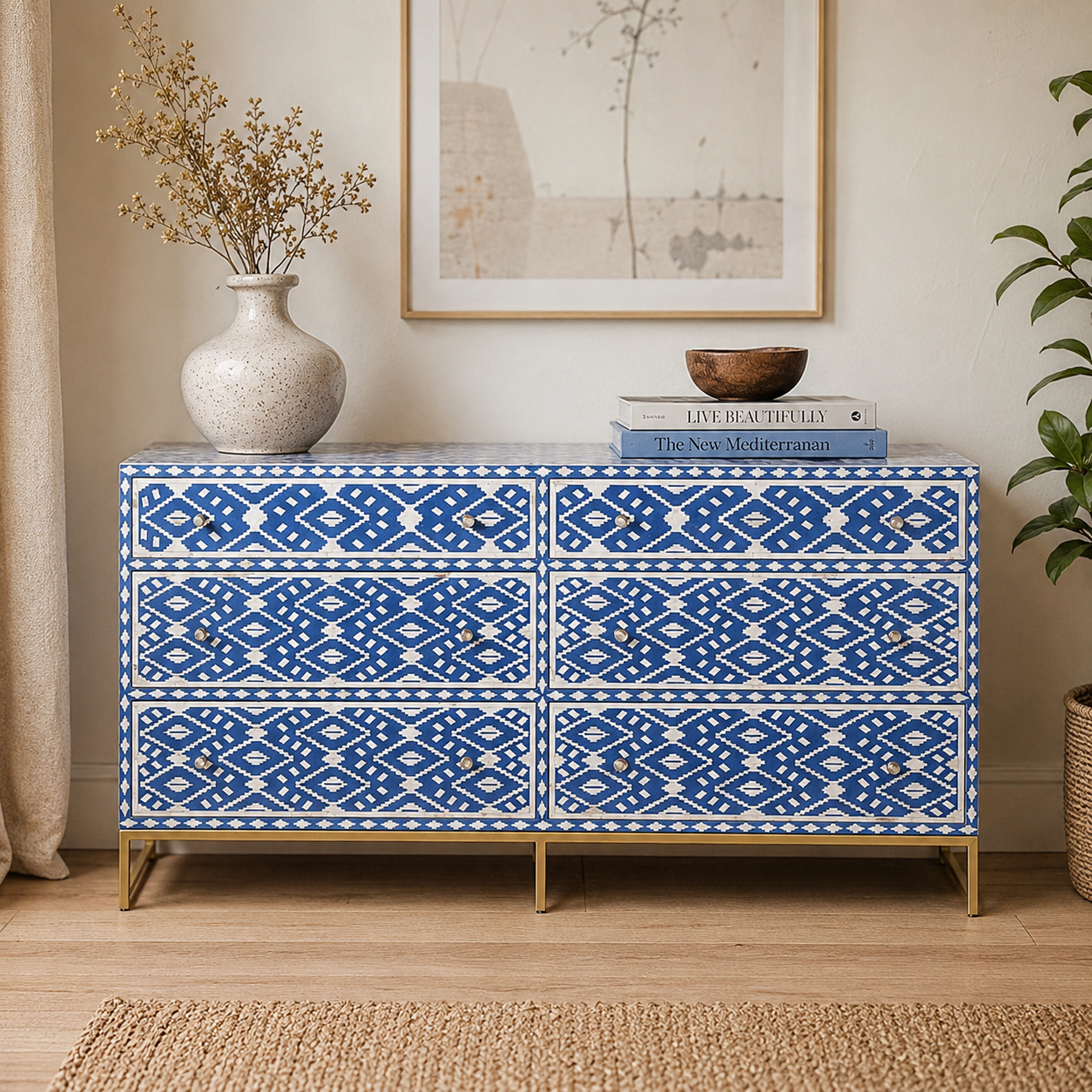 Kelly Bone Inlay Dresser