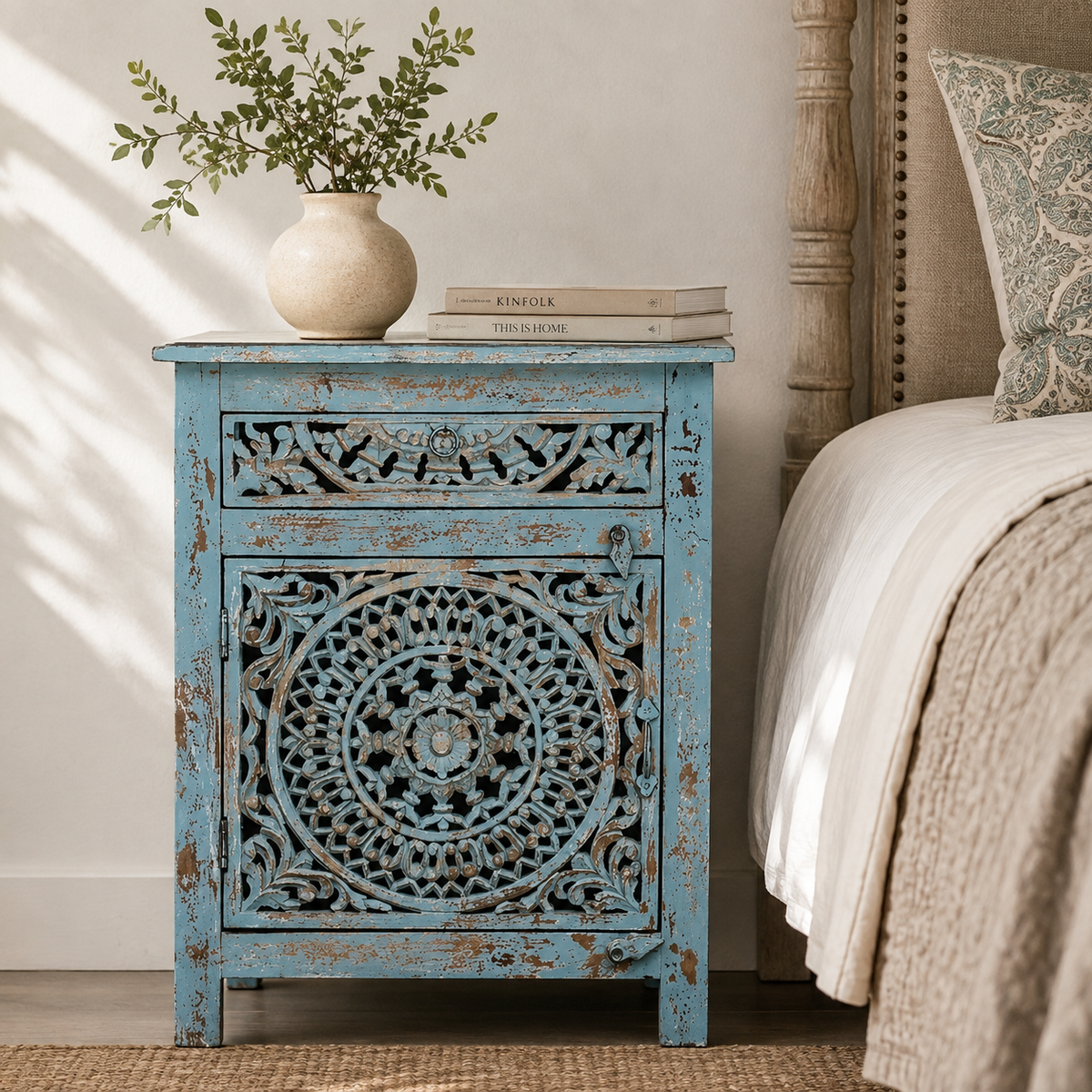 Jeffrey Wooden Bedside