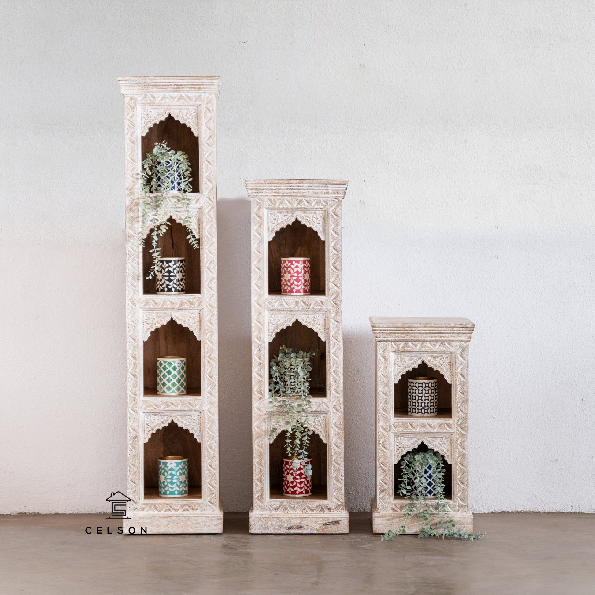 Dev Carved Bookshelf