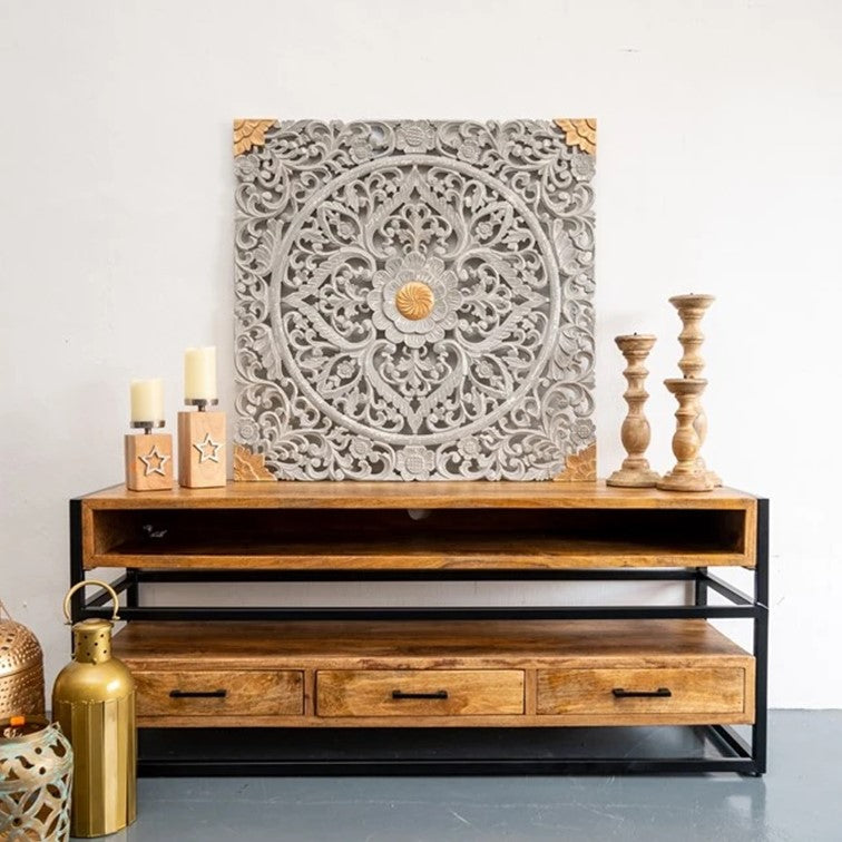 Dorothy Hand Carved Wooden TV Cabinet