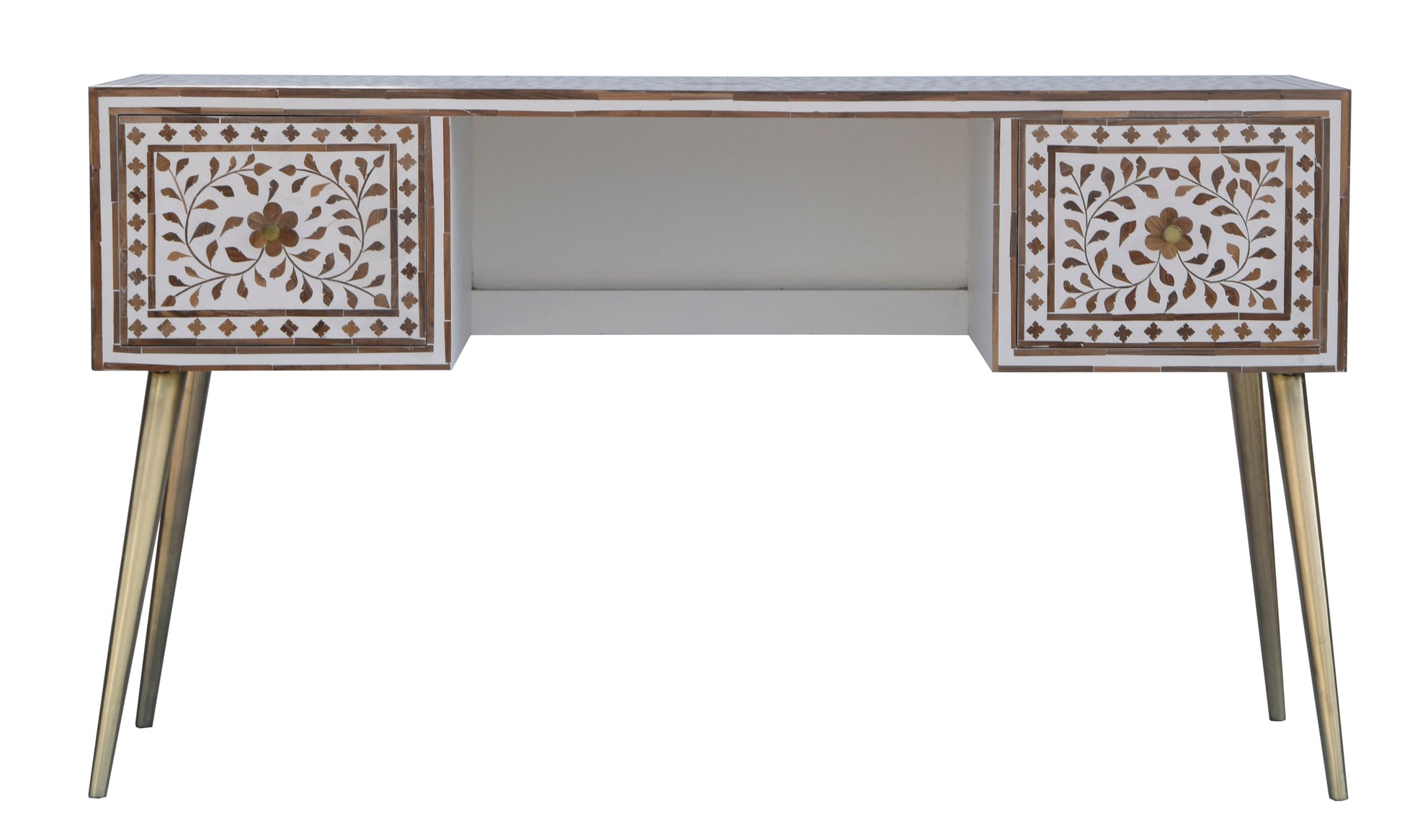 Avroah Hand Carved Wooden Study Table