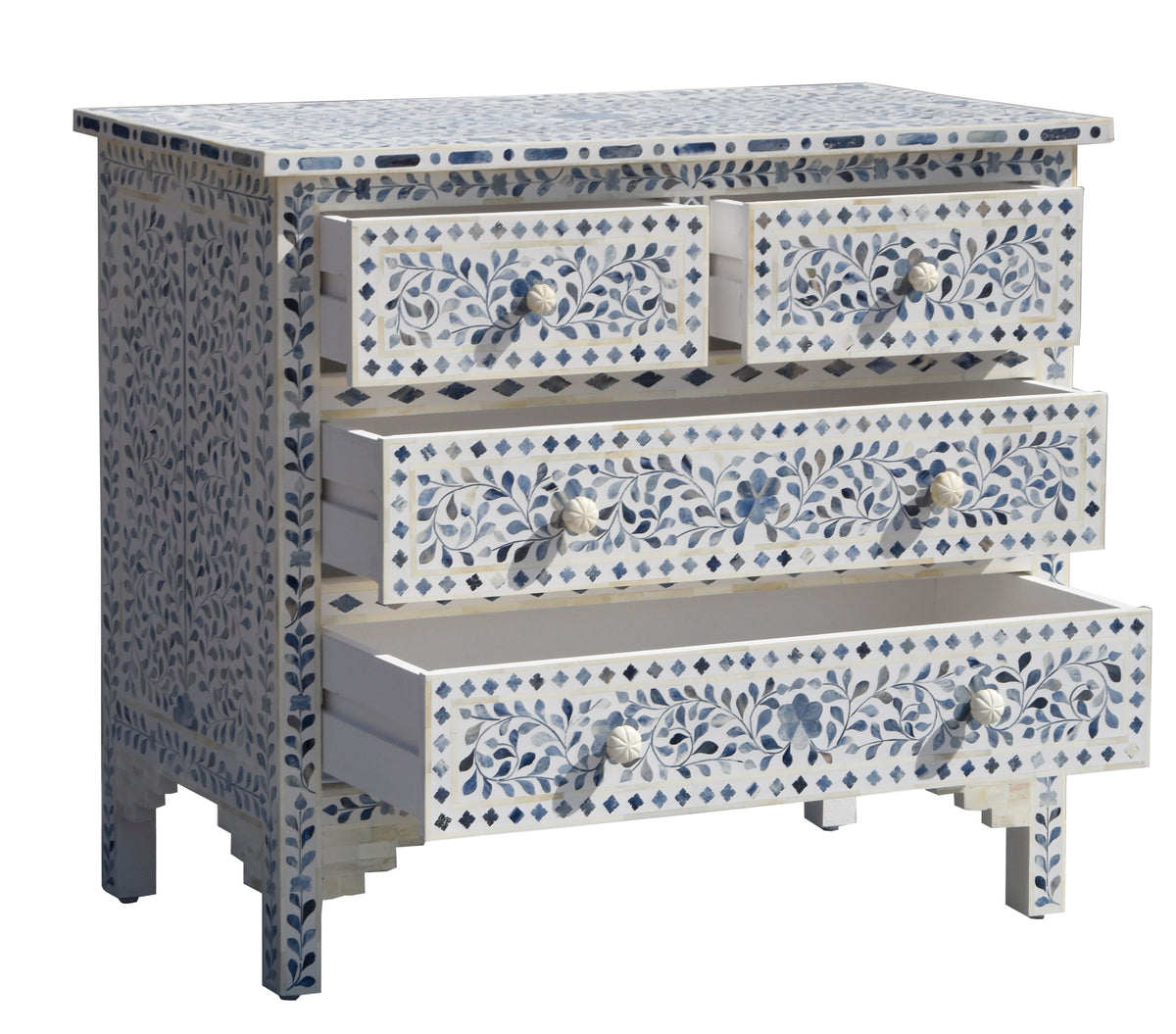 Janina Bone Inlay Chest of Drawer