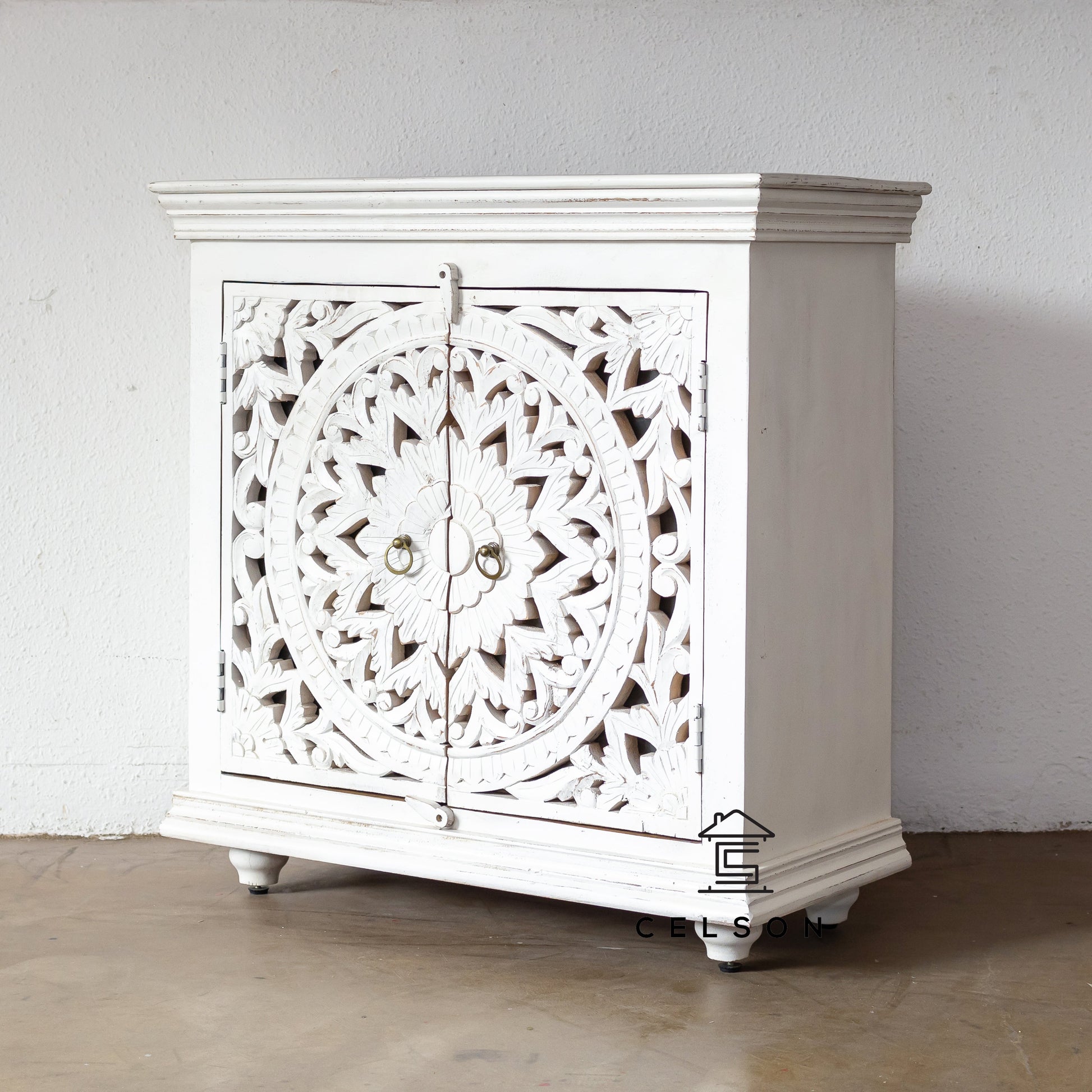 Aarushi Carved Wooden Cabinet