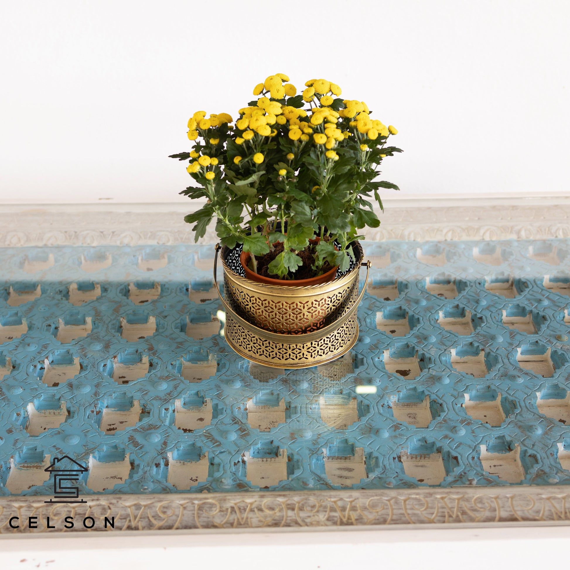 Ranveer Hand Carved Wooden Dining Table