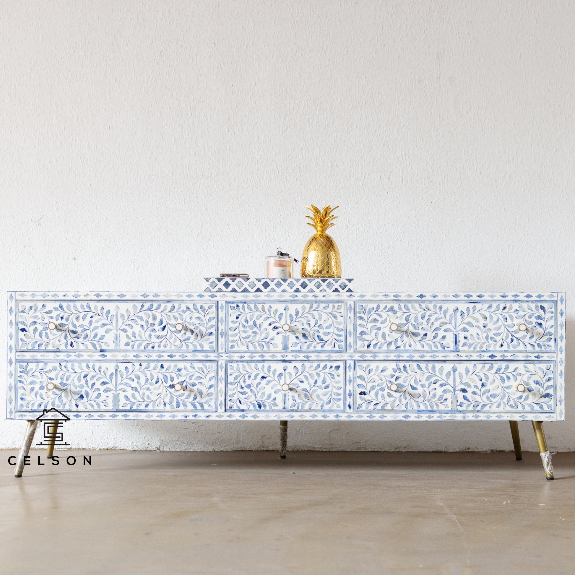 Neera Bone Inlay TV Cabinet