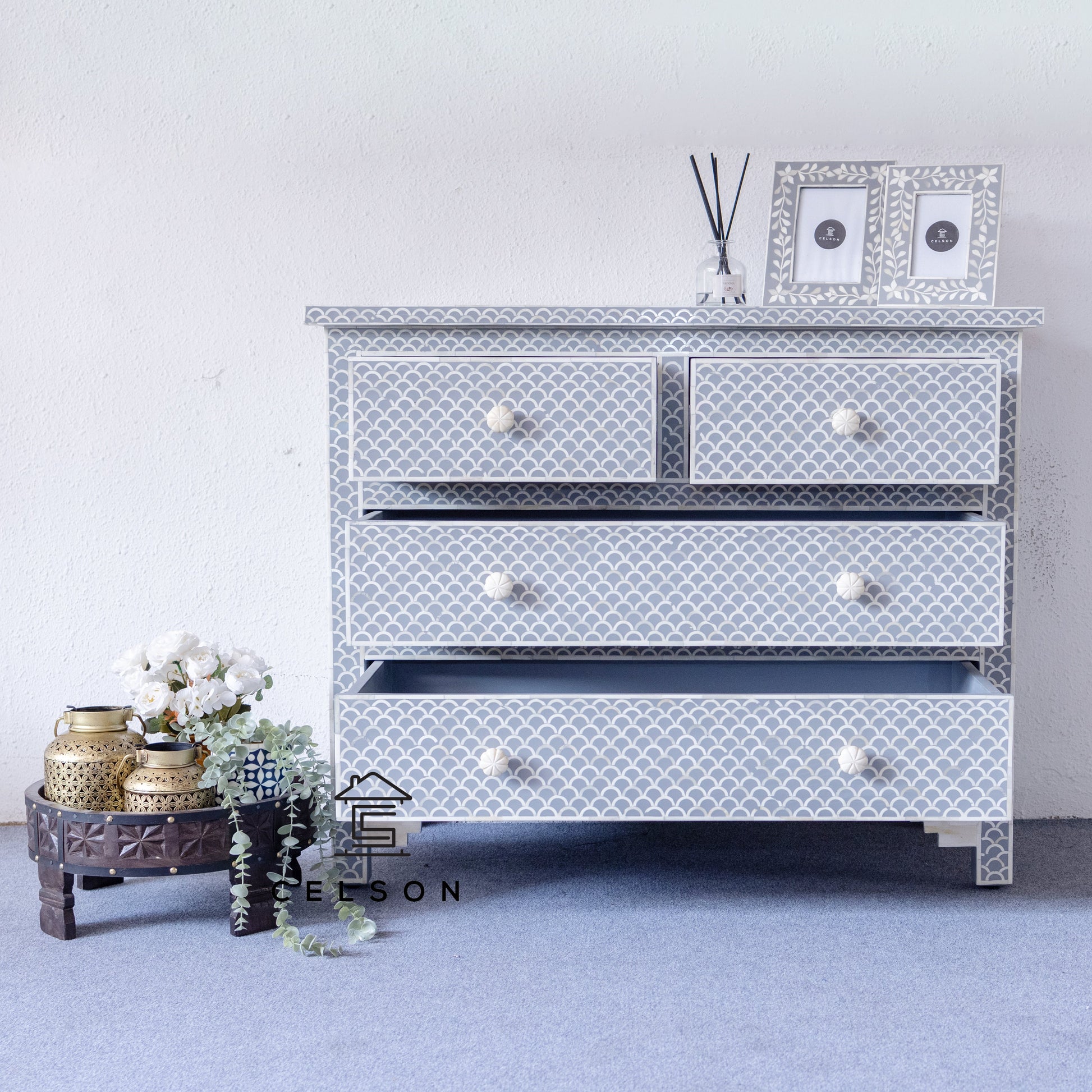 Teresa Bone Inlay Dresser
