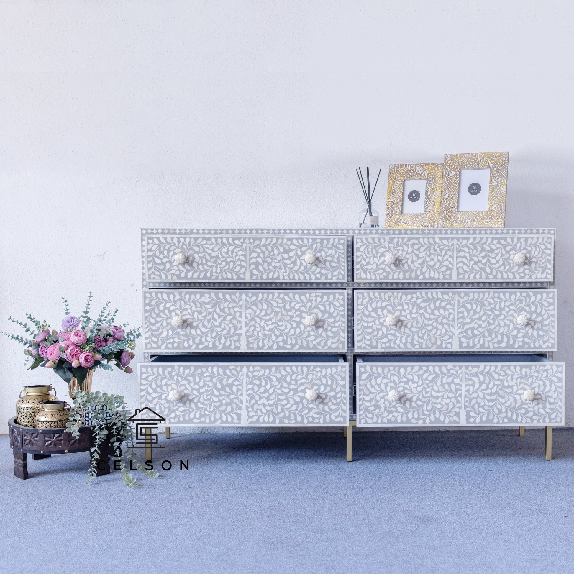 Sana Bone Inlay Dresser