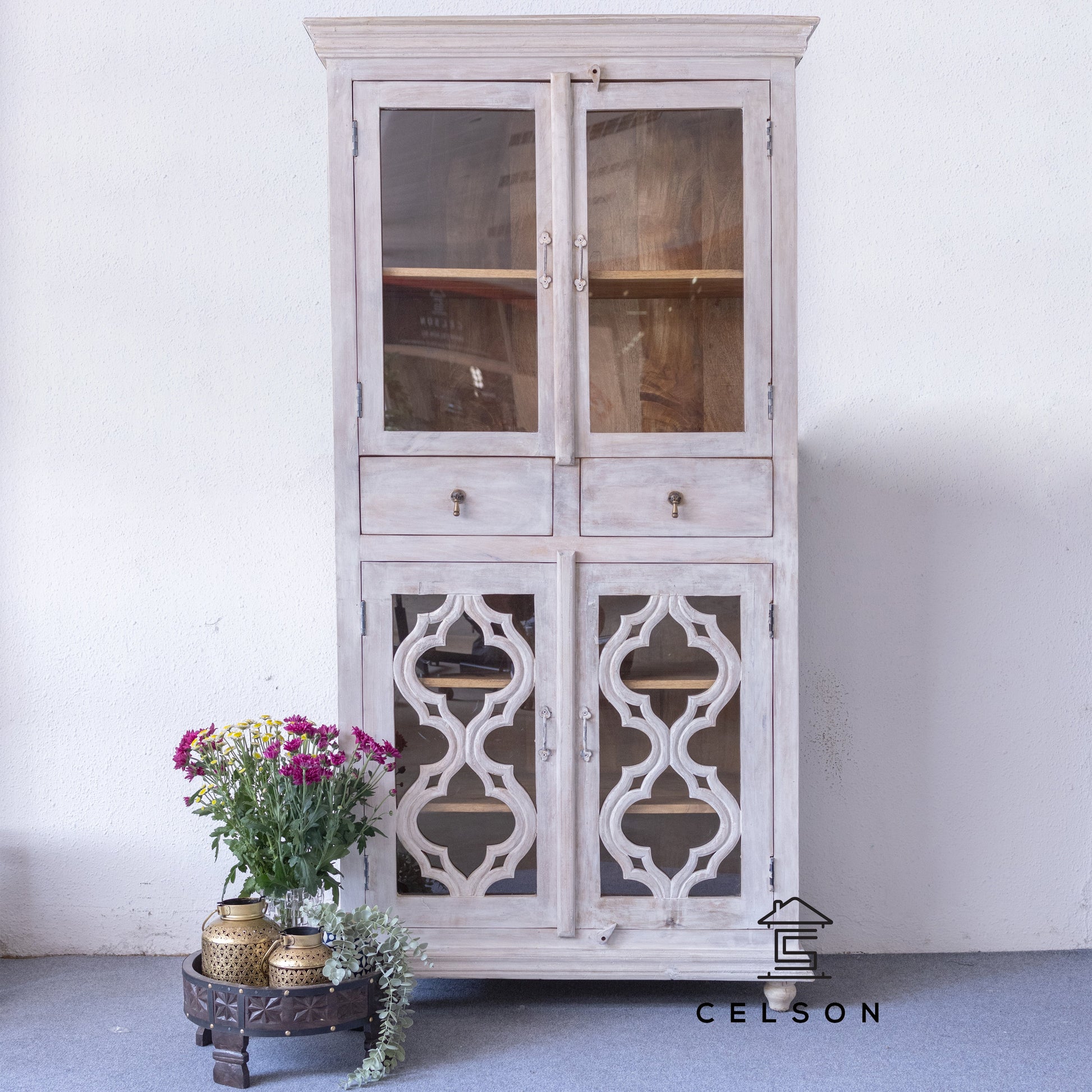 Rolo Carved Bookcase