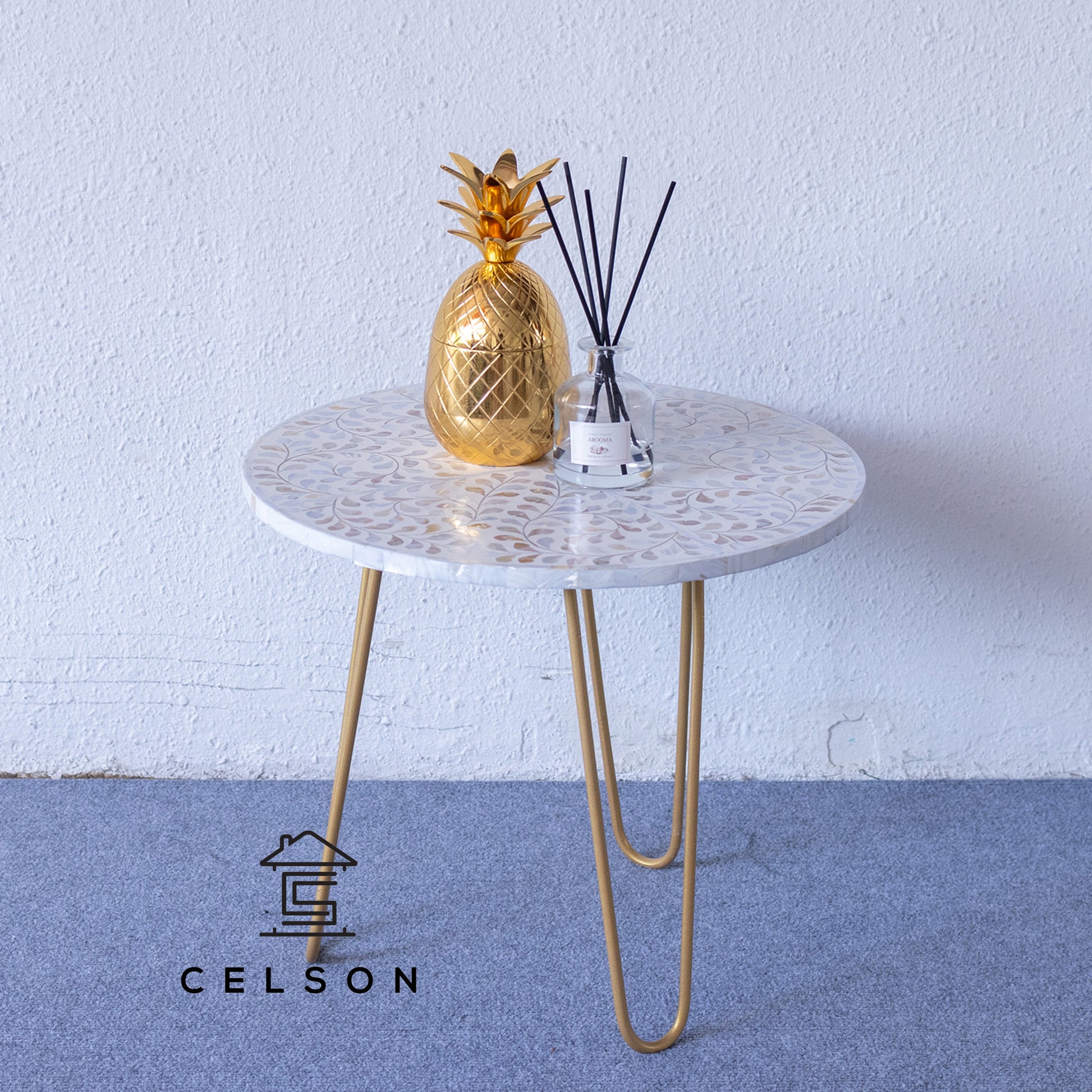 Liana Mother of Pearl Inlay Table