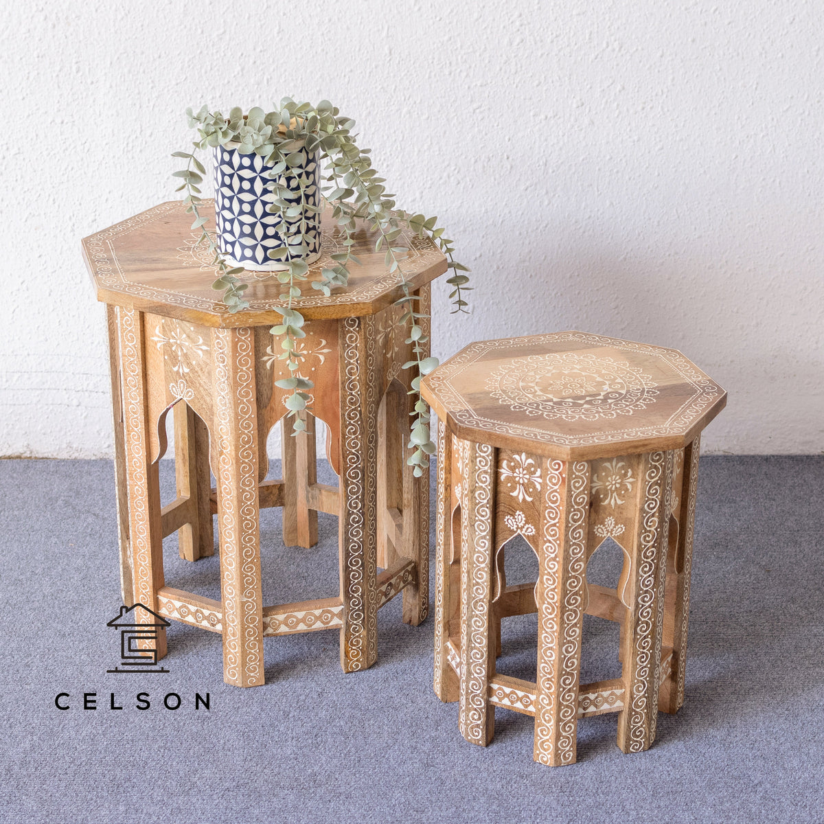 Reeva Hand Painted Side Table