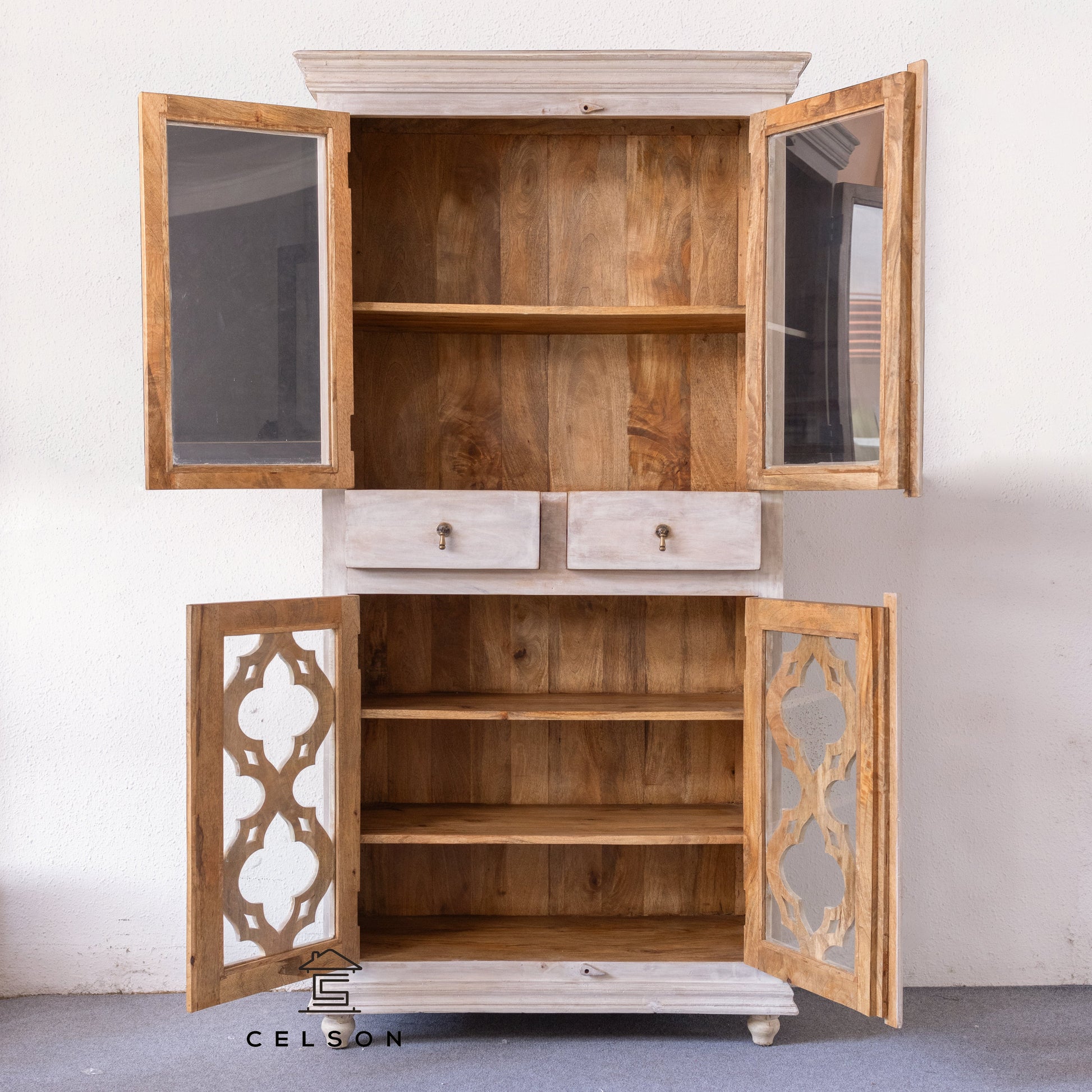 Rolo Carved Bookcase