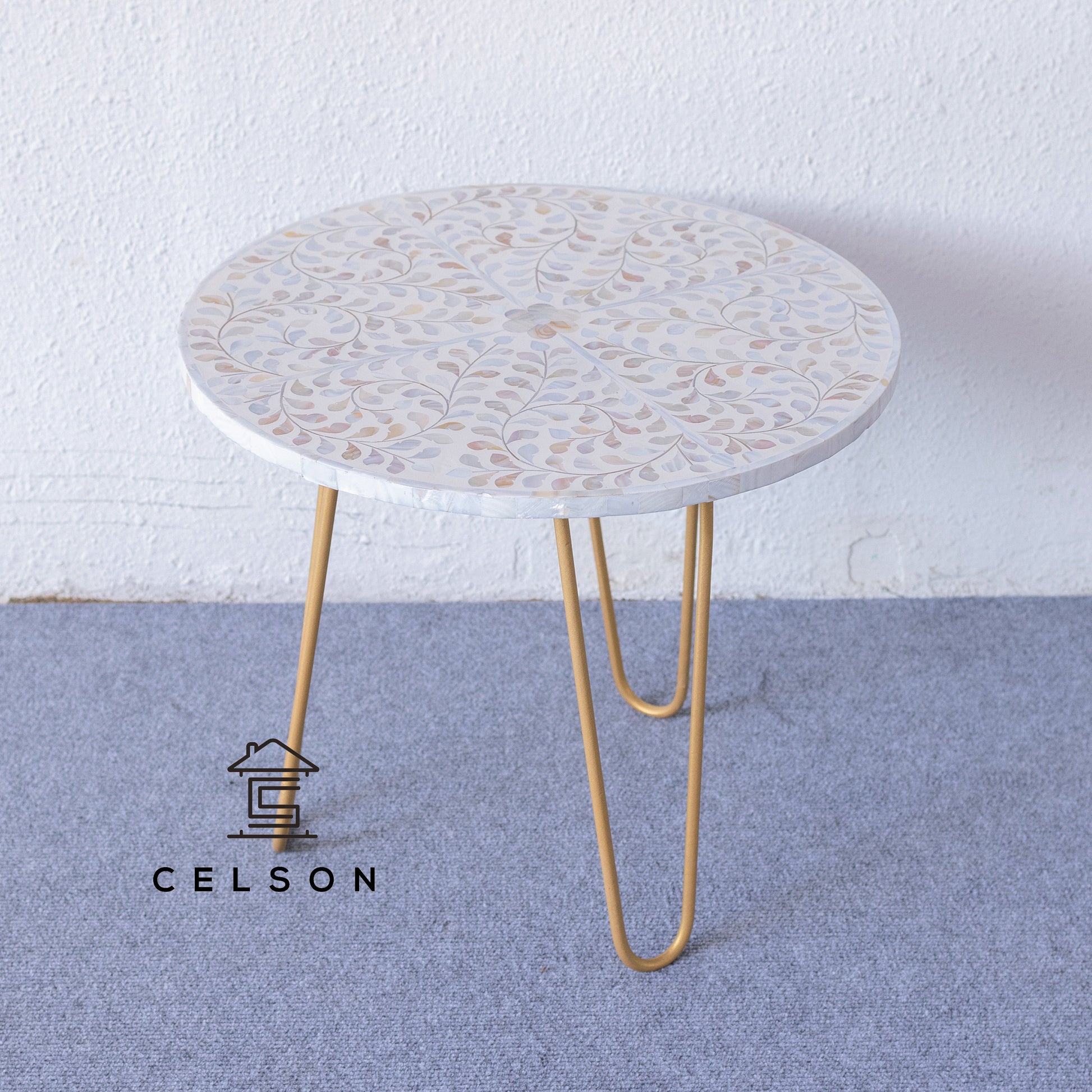Liana Mother of Pearl Inlay Table
