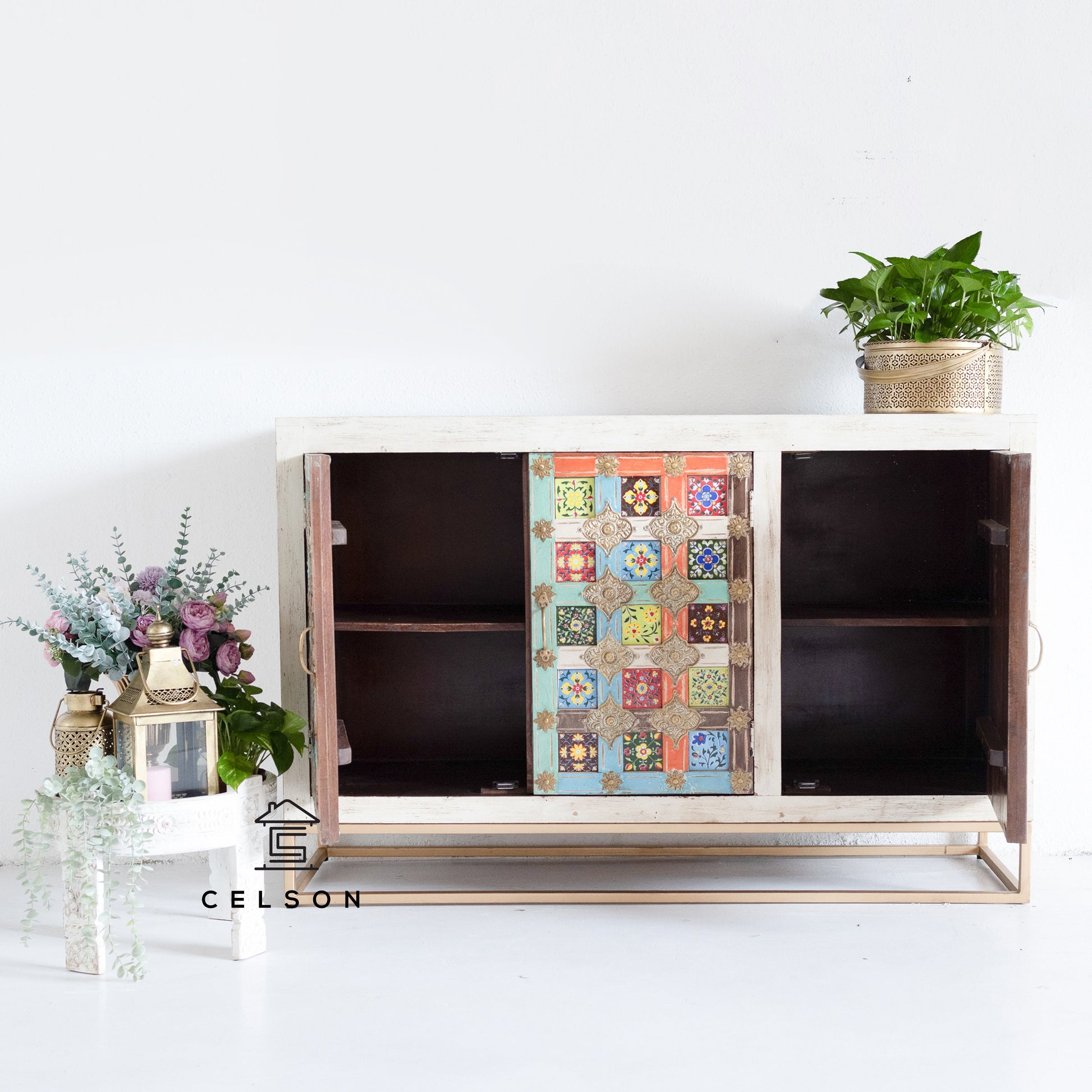 Rojen Multi Color Tile SideBoard