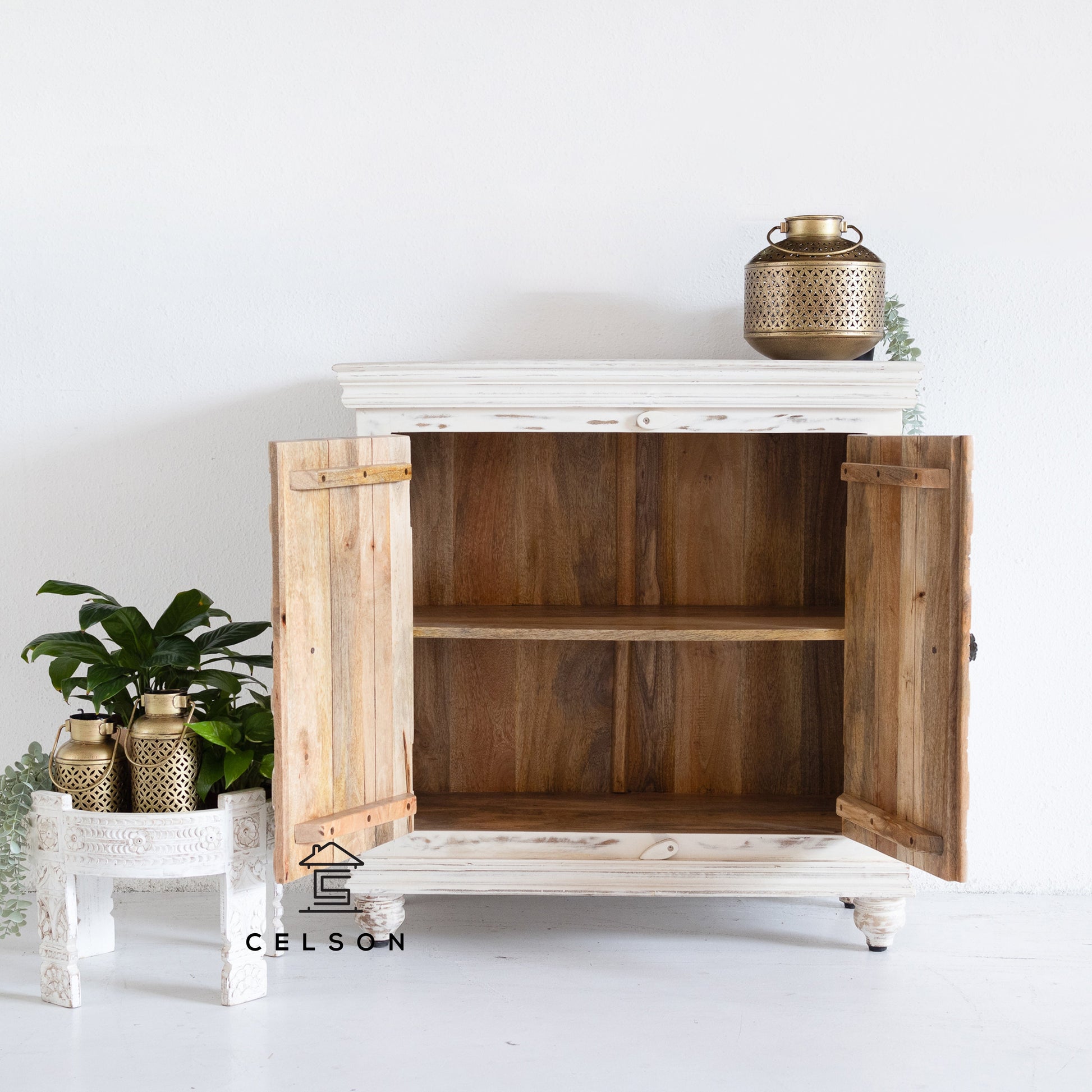 Ashi Carved Wooden Cabinet
