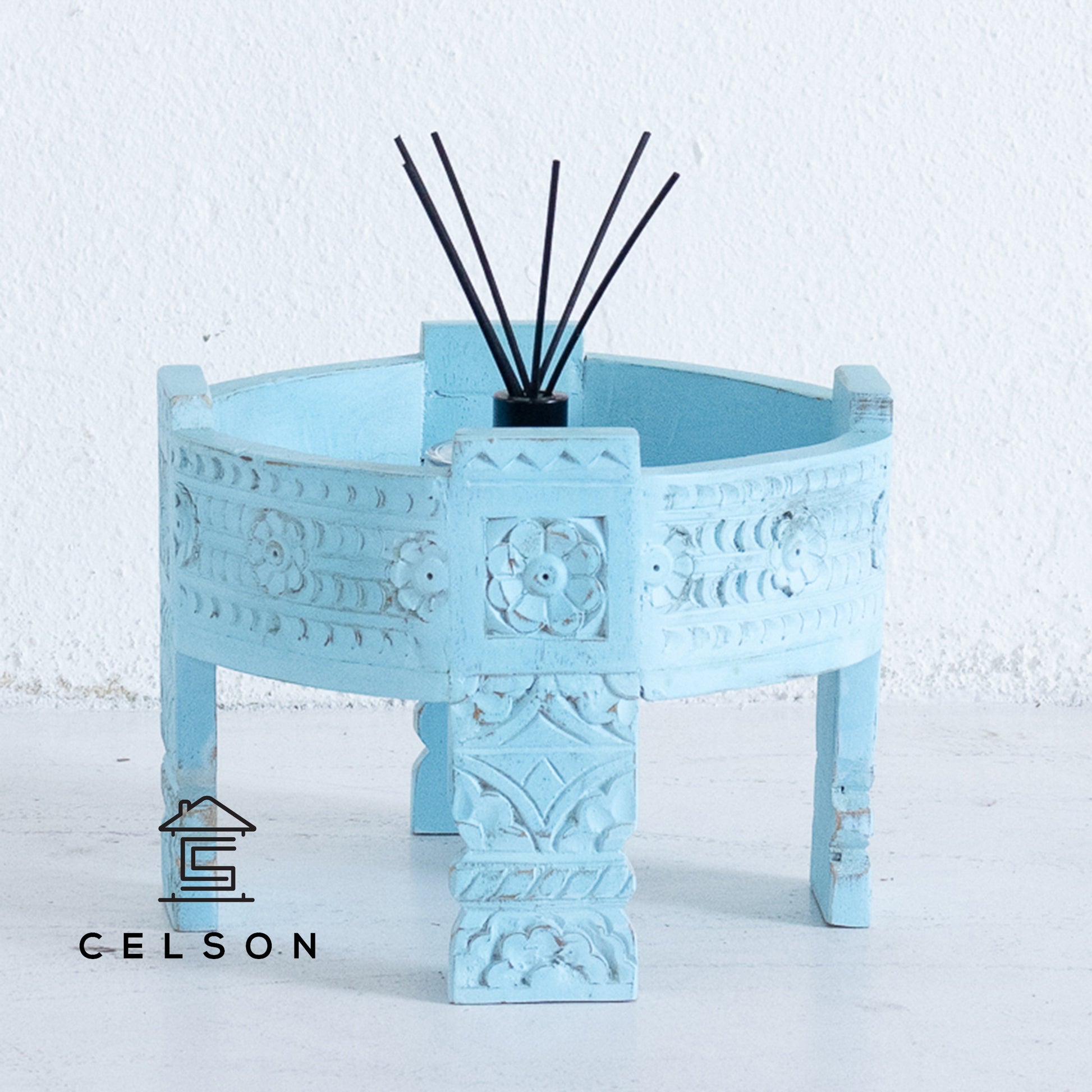 Hari Carved Chakki Table