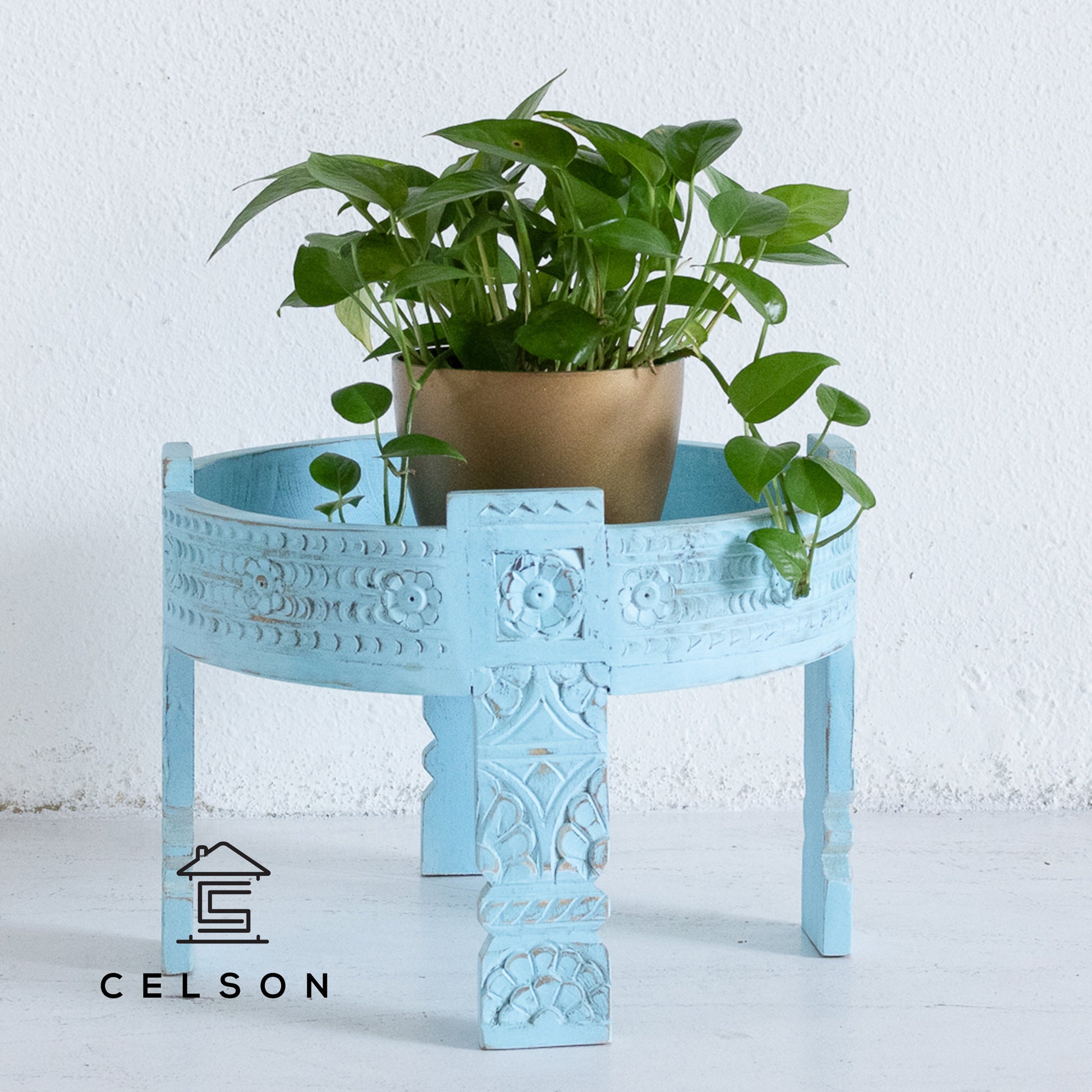 Hari Carved Chakki Table