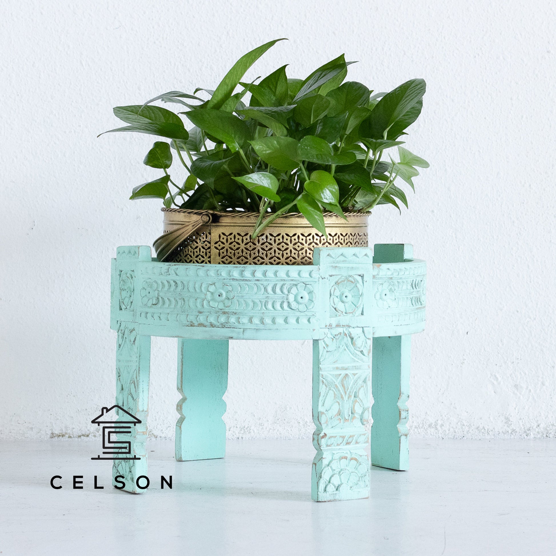 Hari Carved Chakki Table