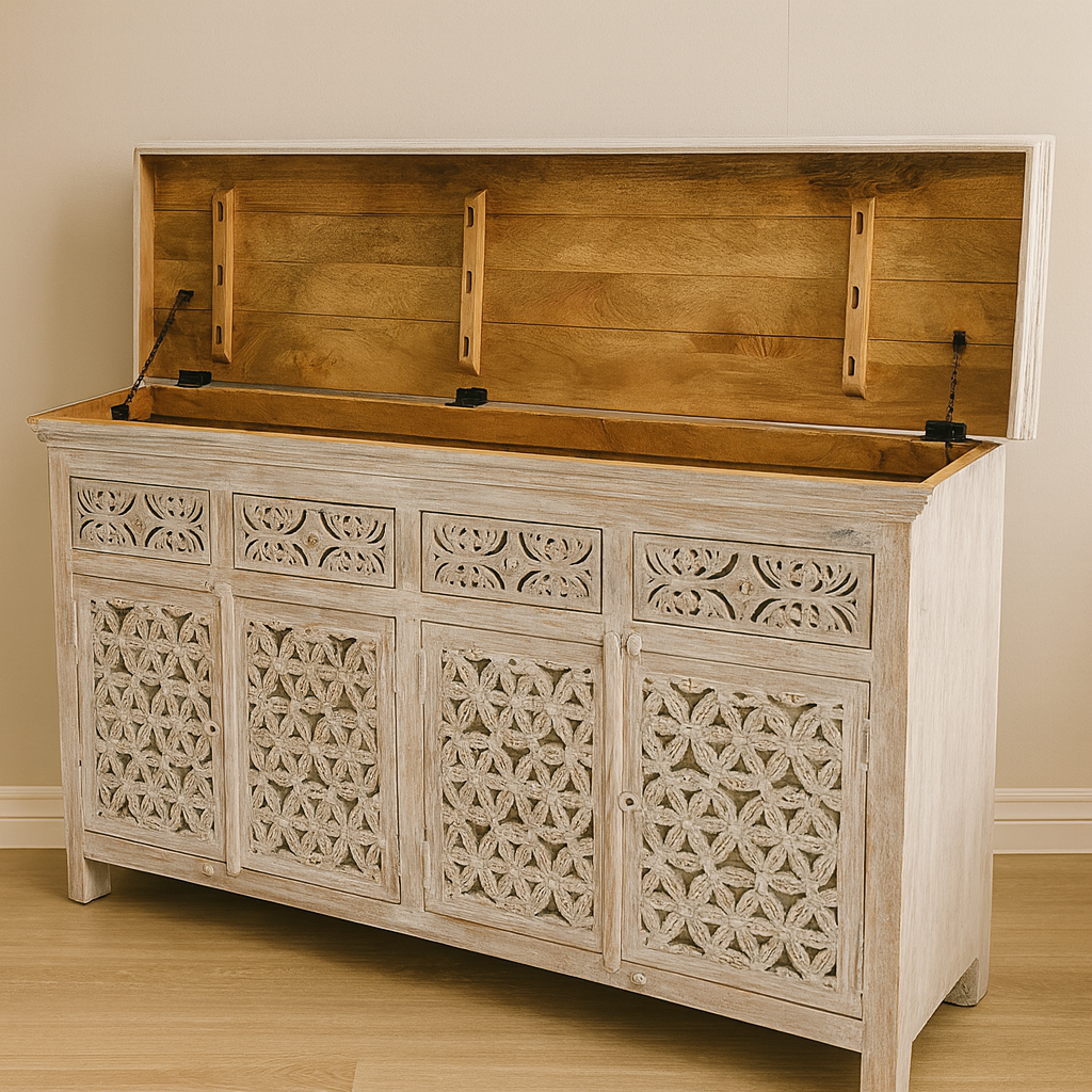 Ciara Carved Wooden SideBoard