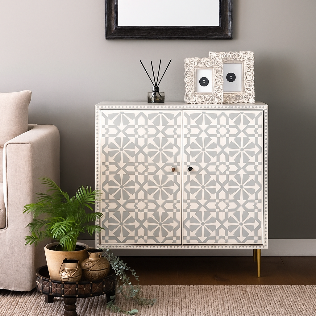 Robert Bone Inlay Cabinet