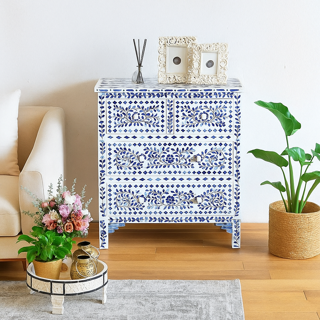 Mason Bone Inlay Chest of Drawer