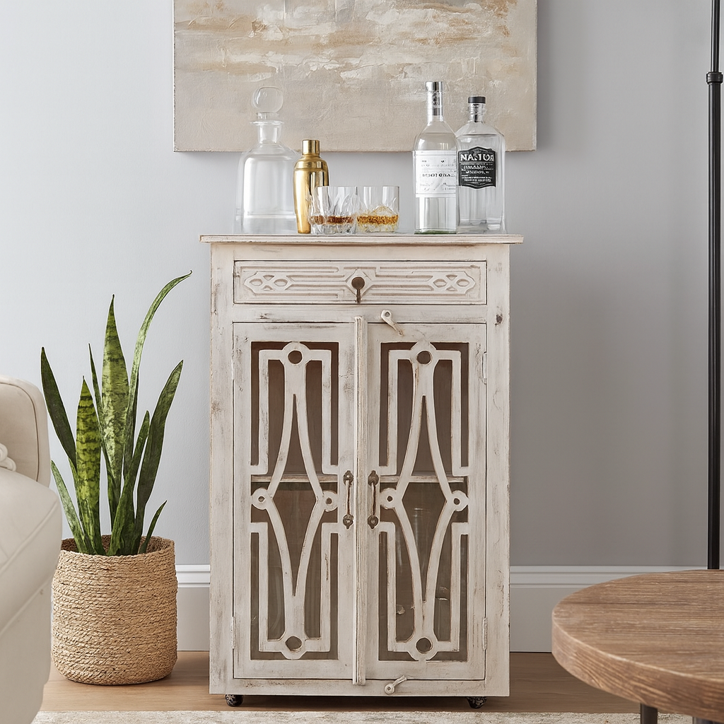 Glen Wooden Bar Cabinet