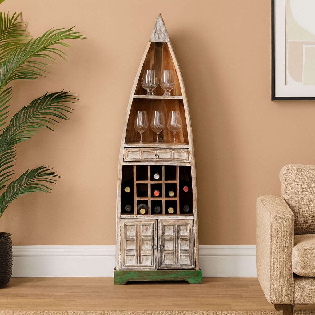 Akira Wooden Bar Cabinet