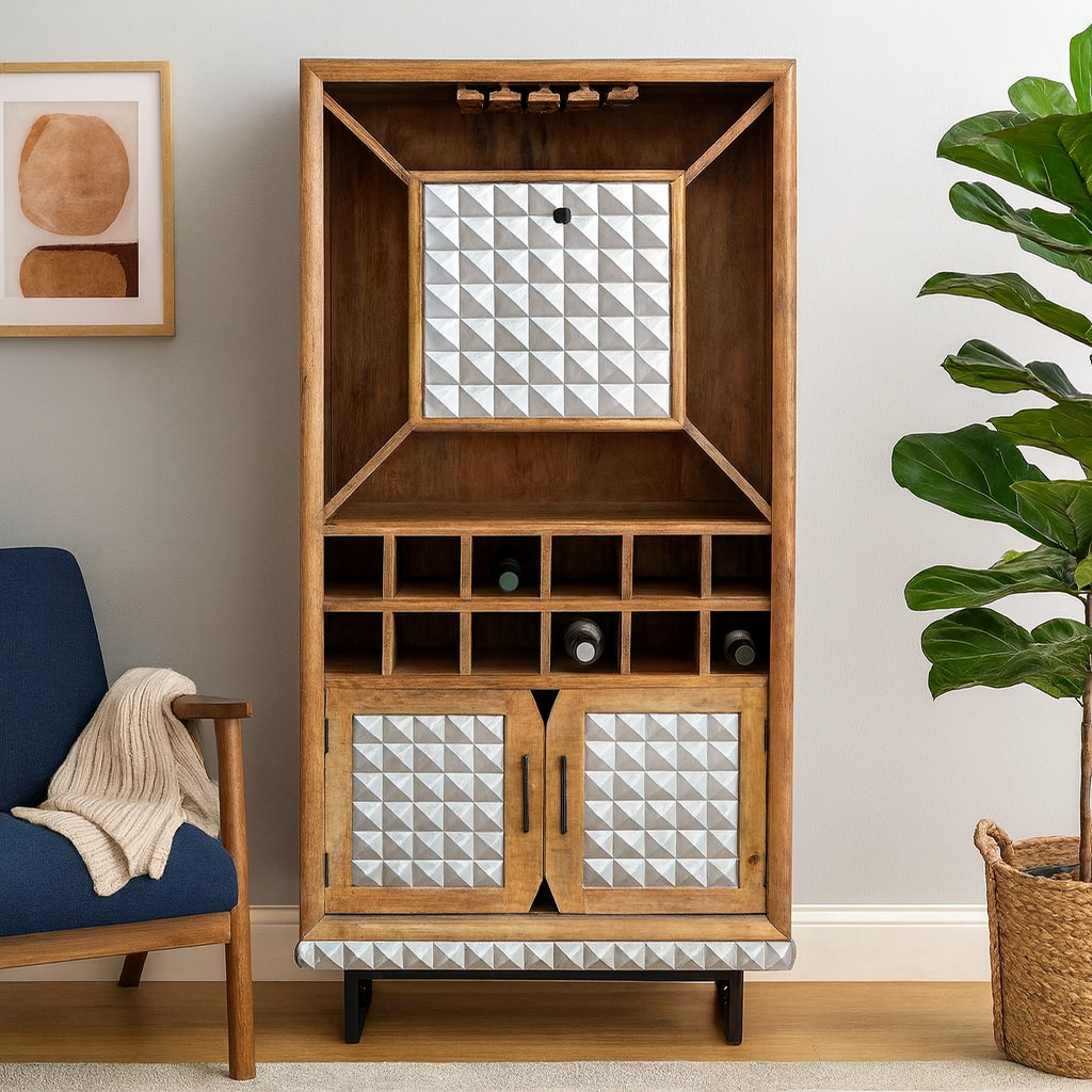 Hecht Wooden Bar Cabinet