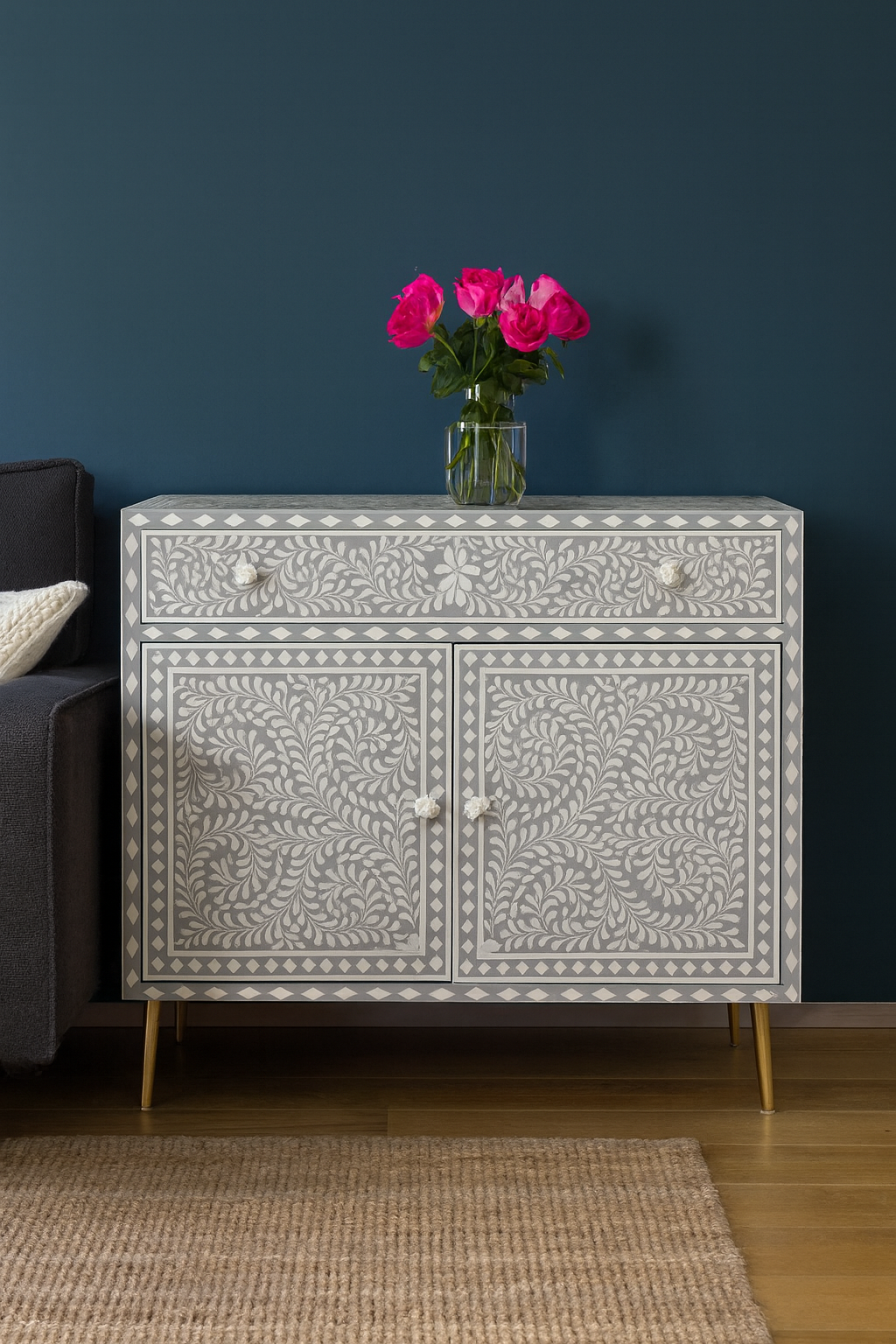 Simona Bone Inlay Chest of Drawer