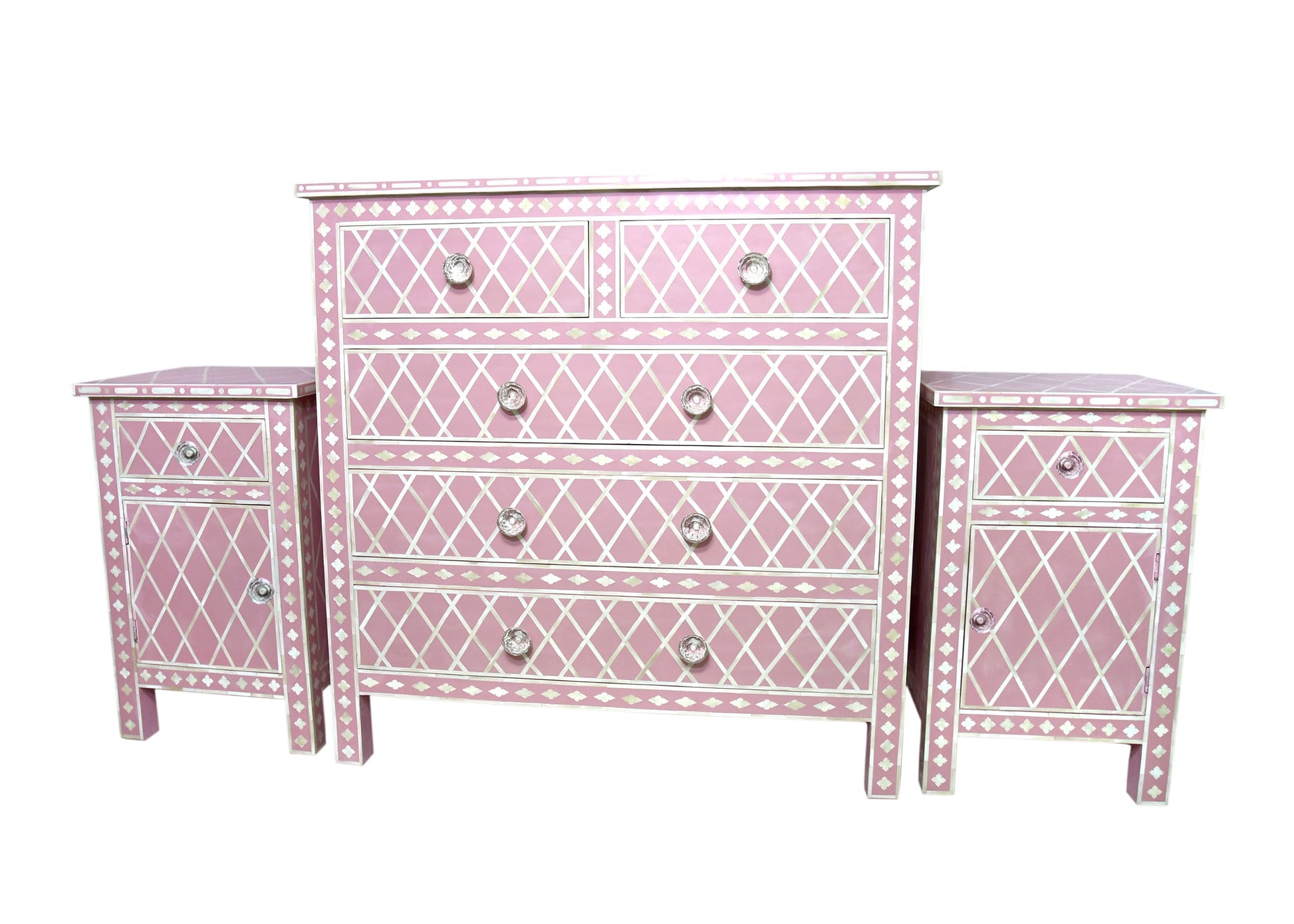 Loki Bone Inlay Chest of Drawer